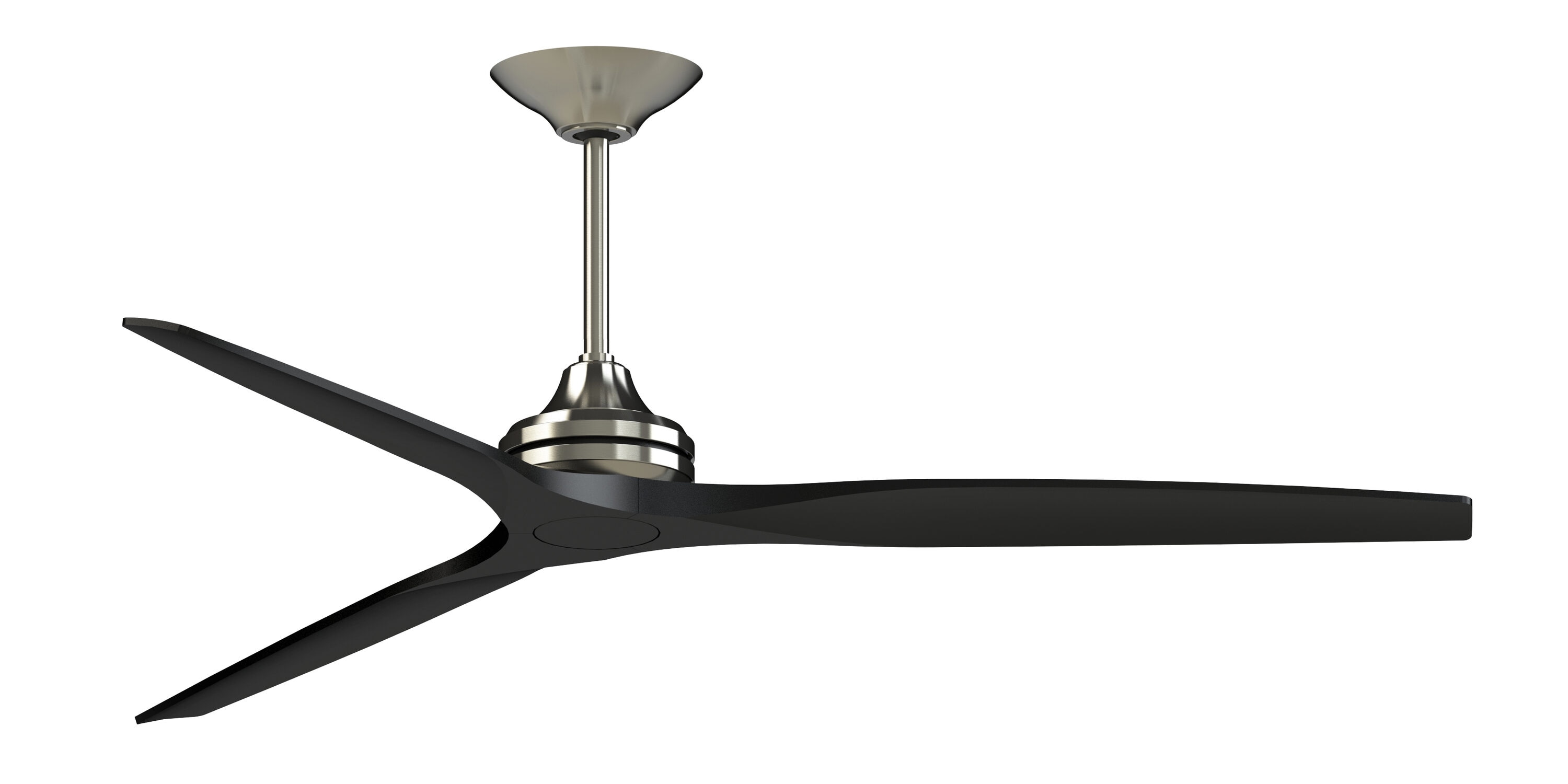 Fanimation Levon Custom 64-in Brushed Nickel with Natural Blades Color-changing Integrated LED Indoor/Outdoor Smart Ceiling Fan with Light and Remote (8-Blade) FPD7912BBN-64N-LK Sansujyuku sansujyuku.com