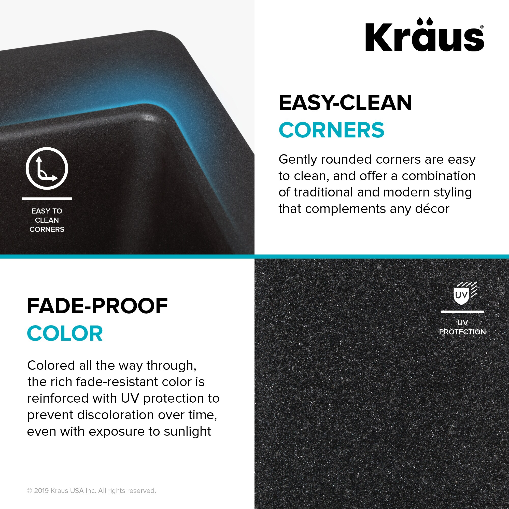 Kraus KGD-433B-100-75MB Kitchen-Sinks - View #6