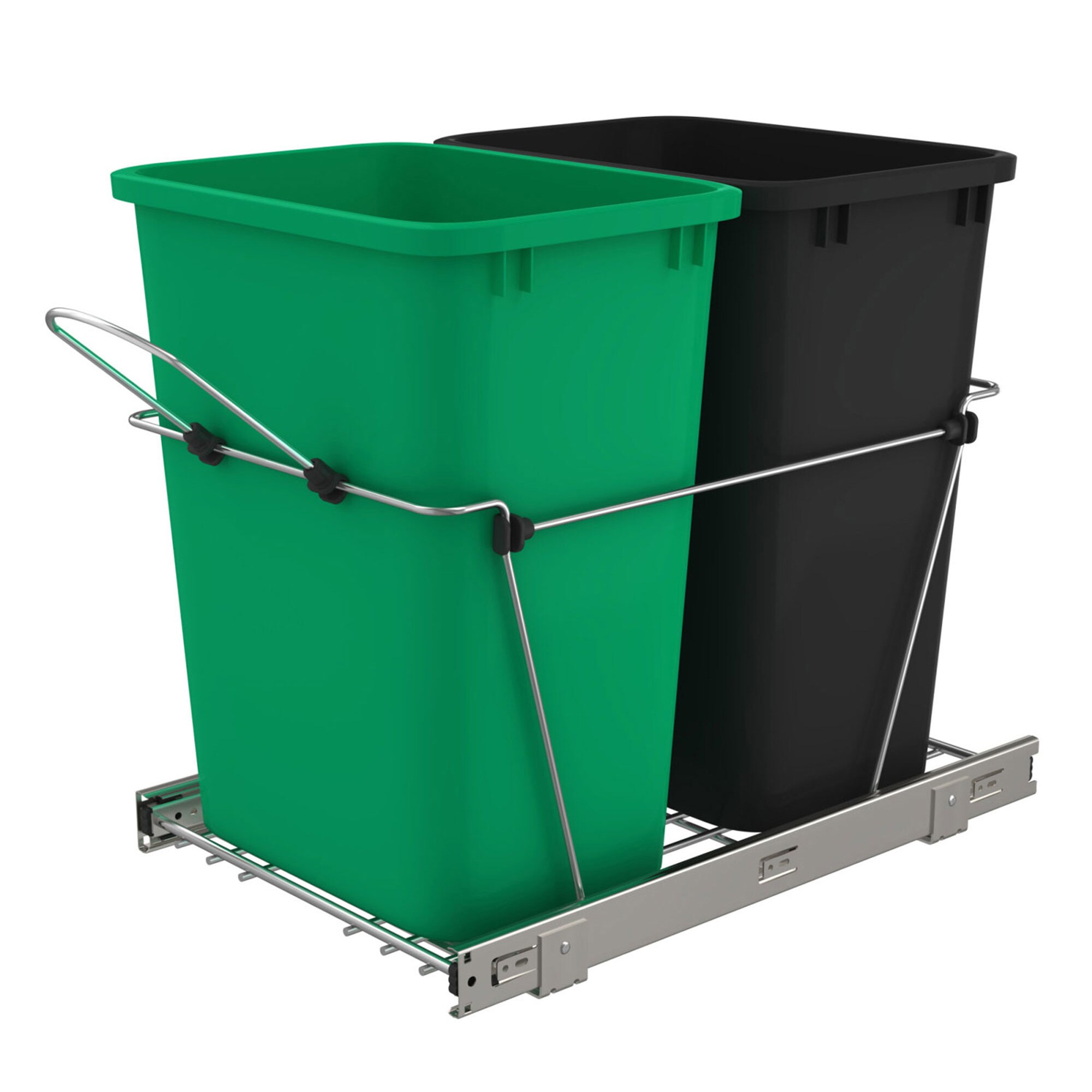 Rev-A-Shelf 252041 14-in x 22-in 19-in 35-Quarts 2 Pull-out trash can