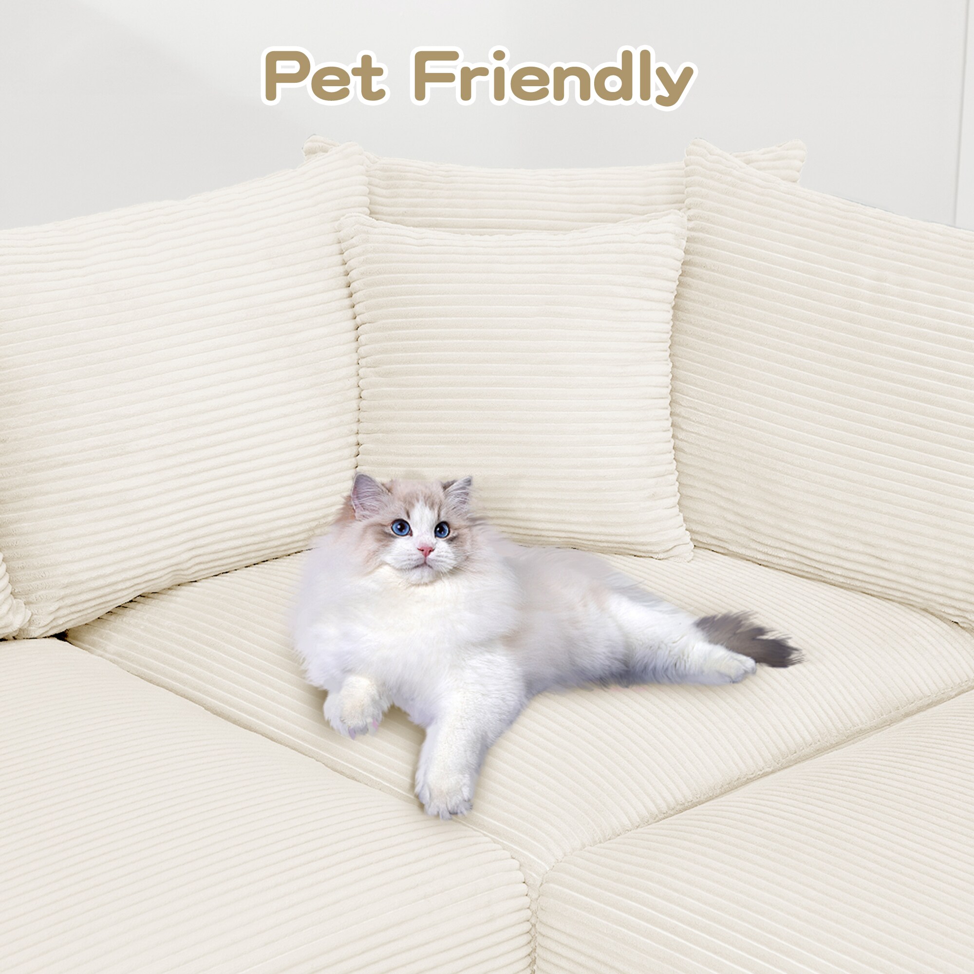 Homy Casa W714-L-OW Sofas-Loveseats - View #6