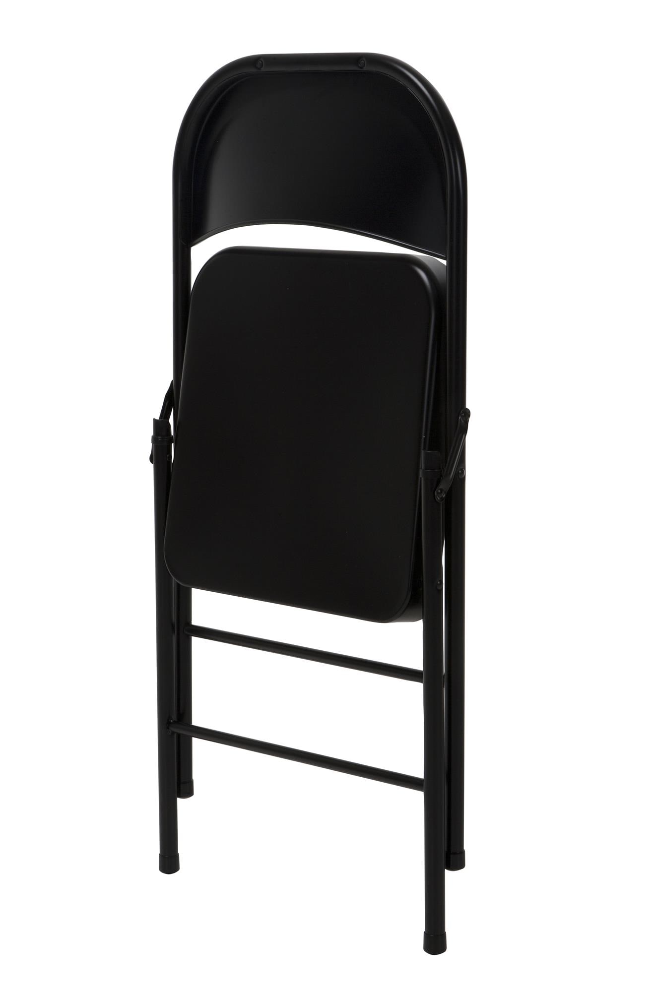 Cosco Black Standard Folding Chair with Solid Seat (Indoor) in the