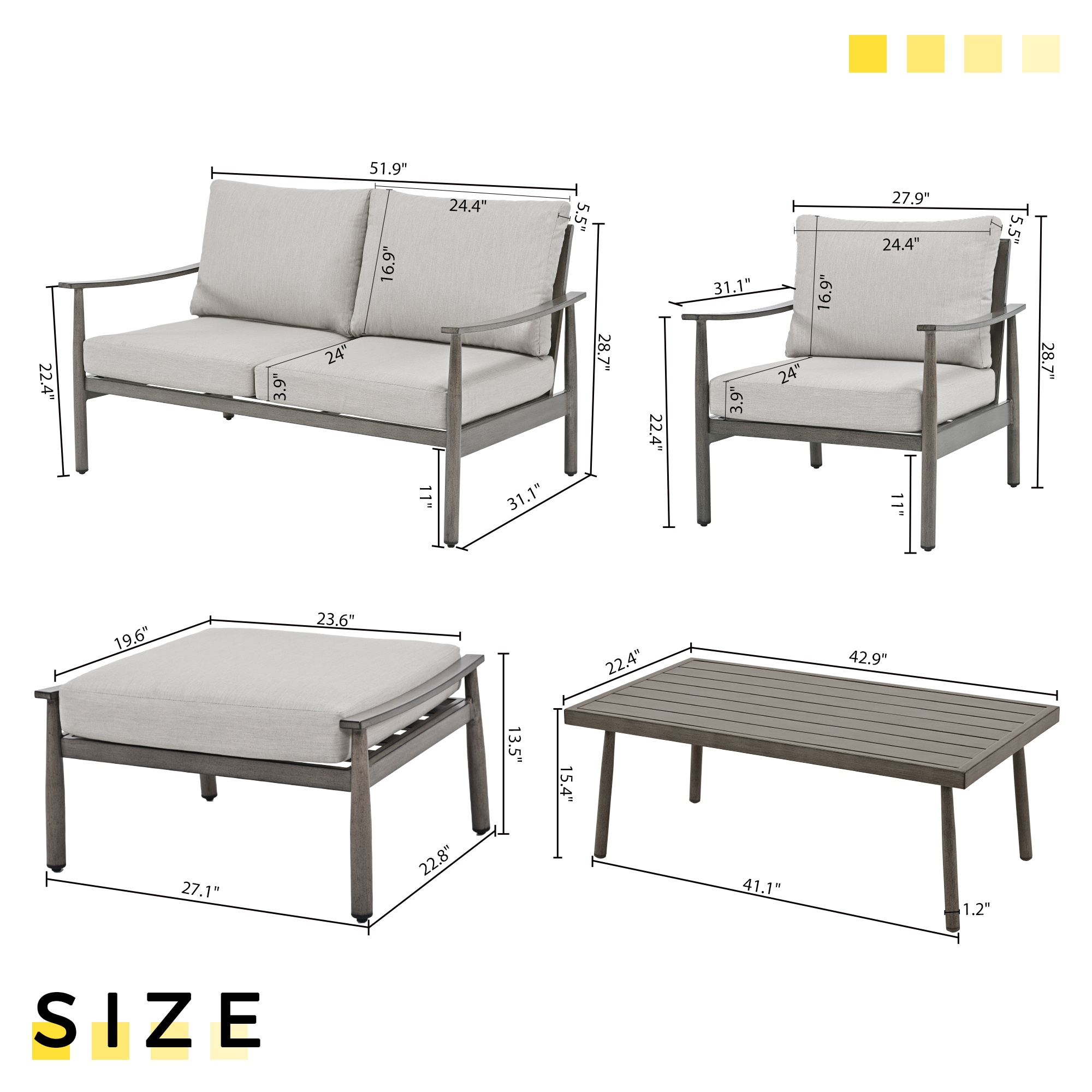  CP-SF6-GG-B1-WL2 Patio-Conversation-Sets - View #2
