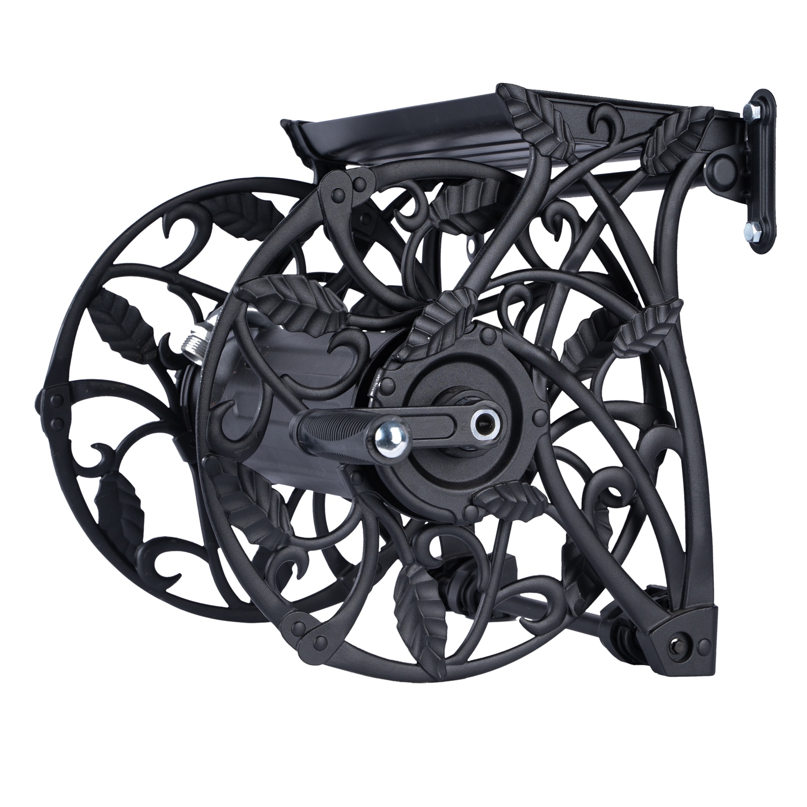 Style Selections Aluminum 125-ft Wall-mount Hose Reel in the