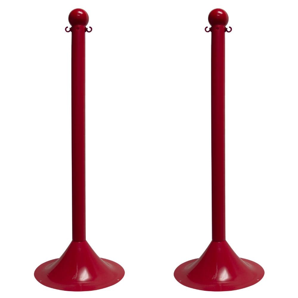 Mr. Chain 91505-2 Red Light Duty Stanchion (2-pack)