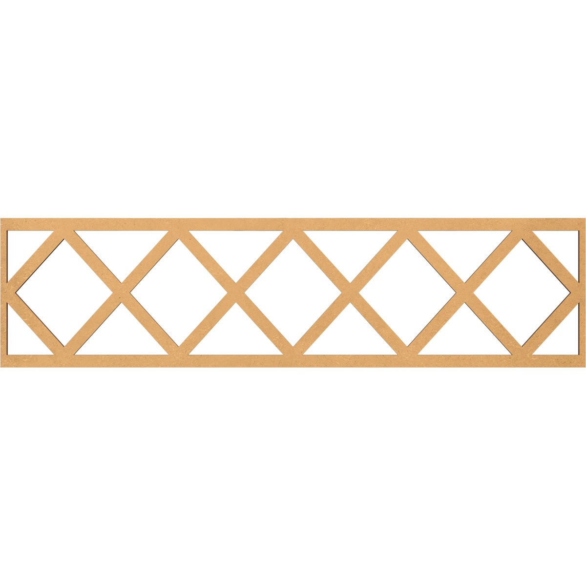 Ekena Millwork MLDA12X47WOLMF Wolford Fretwork Flat Trim 12-in x 3.92-ft Brown Unfinished 2157844 Pierced Wall Panel Moulding