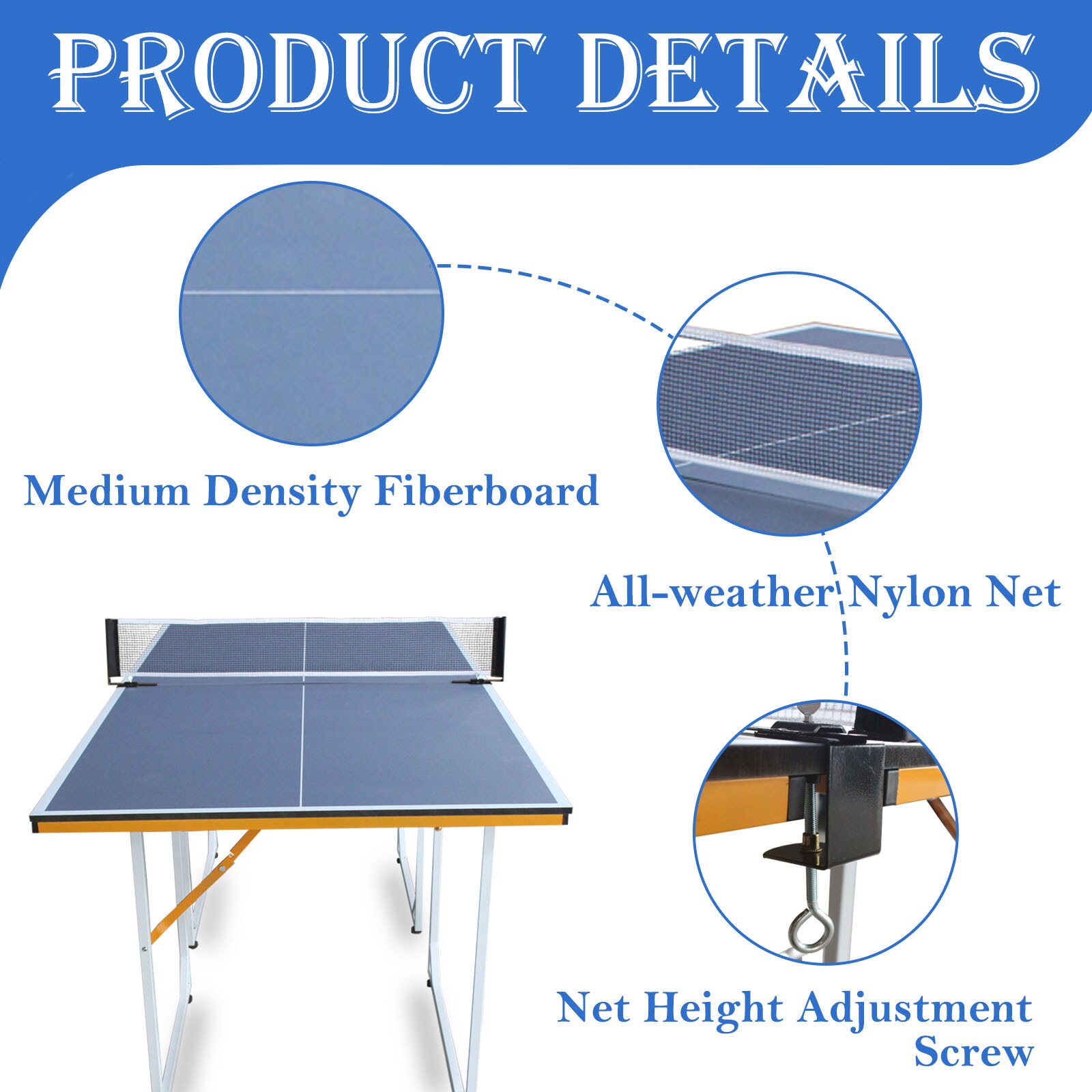 Siavonce XH40AAL Ping-Pong-Table - View #2