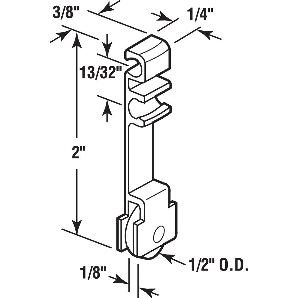 Prime-Line 1/2-in Stainless Steel Sliding Window Roller Assembly G 3102 ...