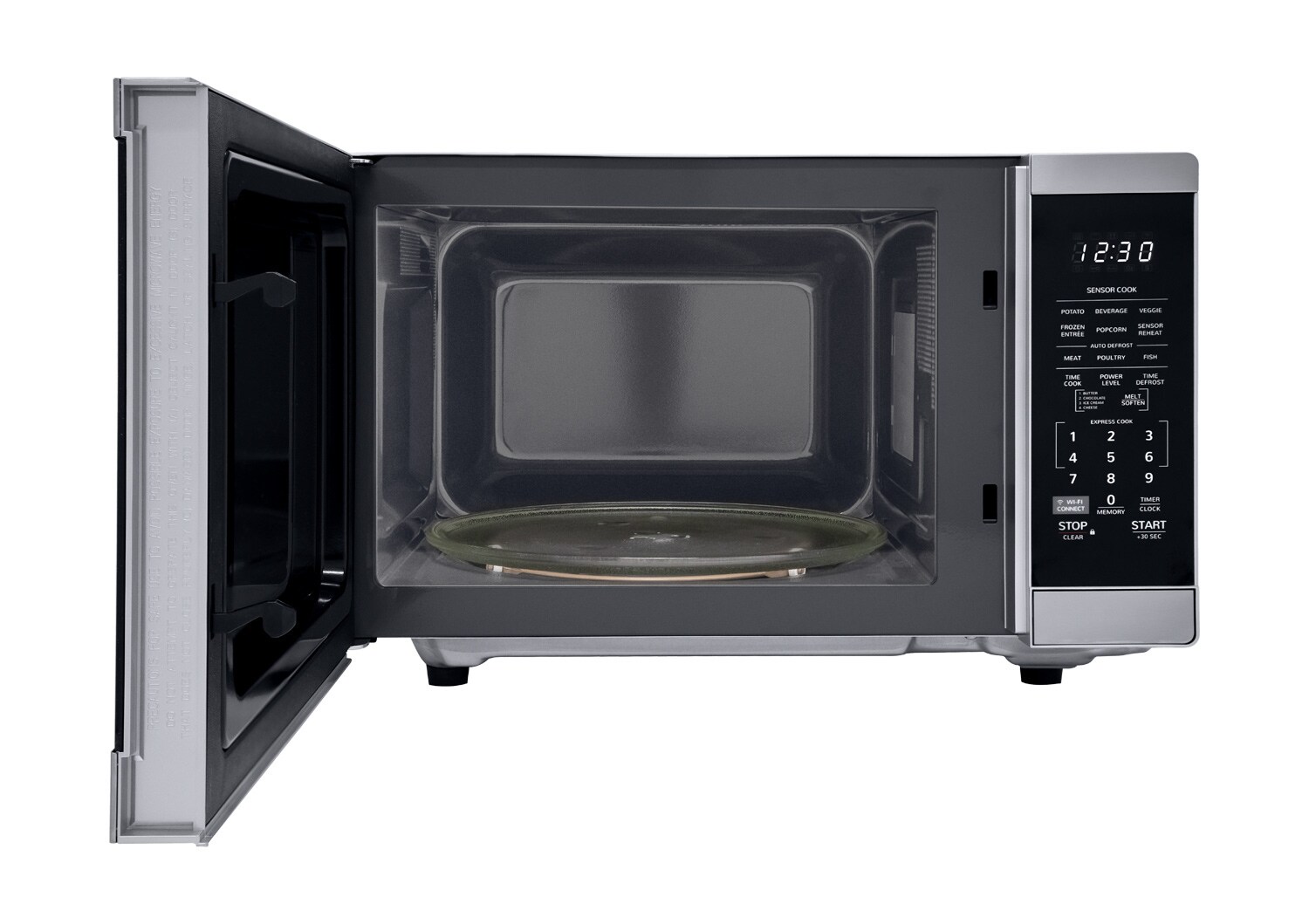 Sharp 1.4 cu.ft. Black Stainless Steel Countertop Microwave