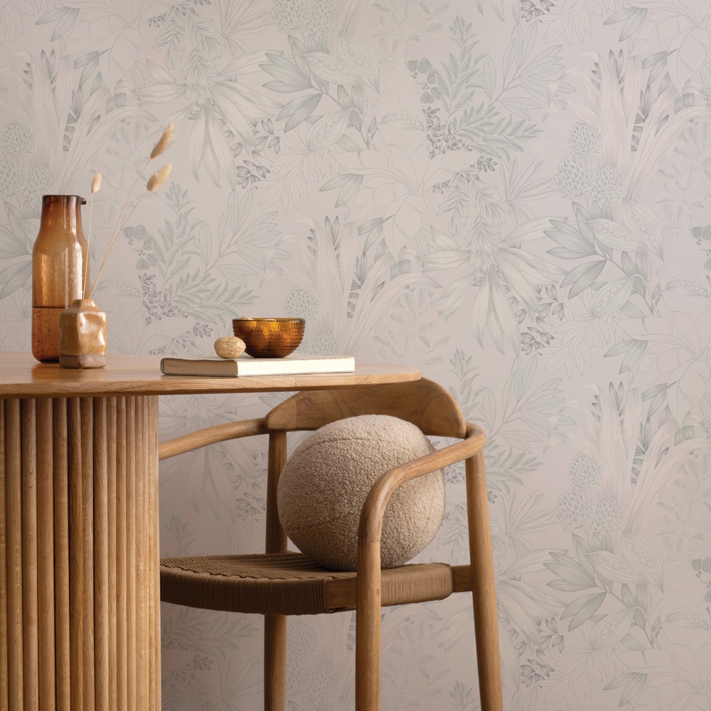 Tempaper Coniferous Floral Silk Non-Pasted Wallpaper Roll