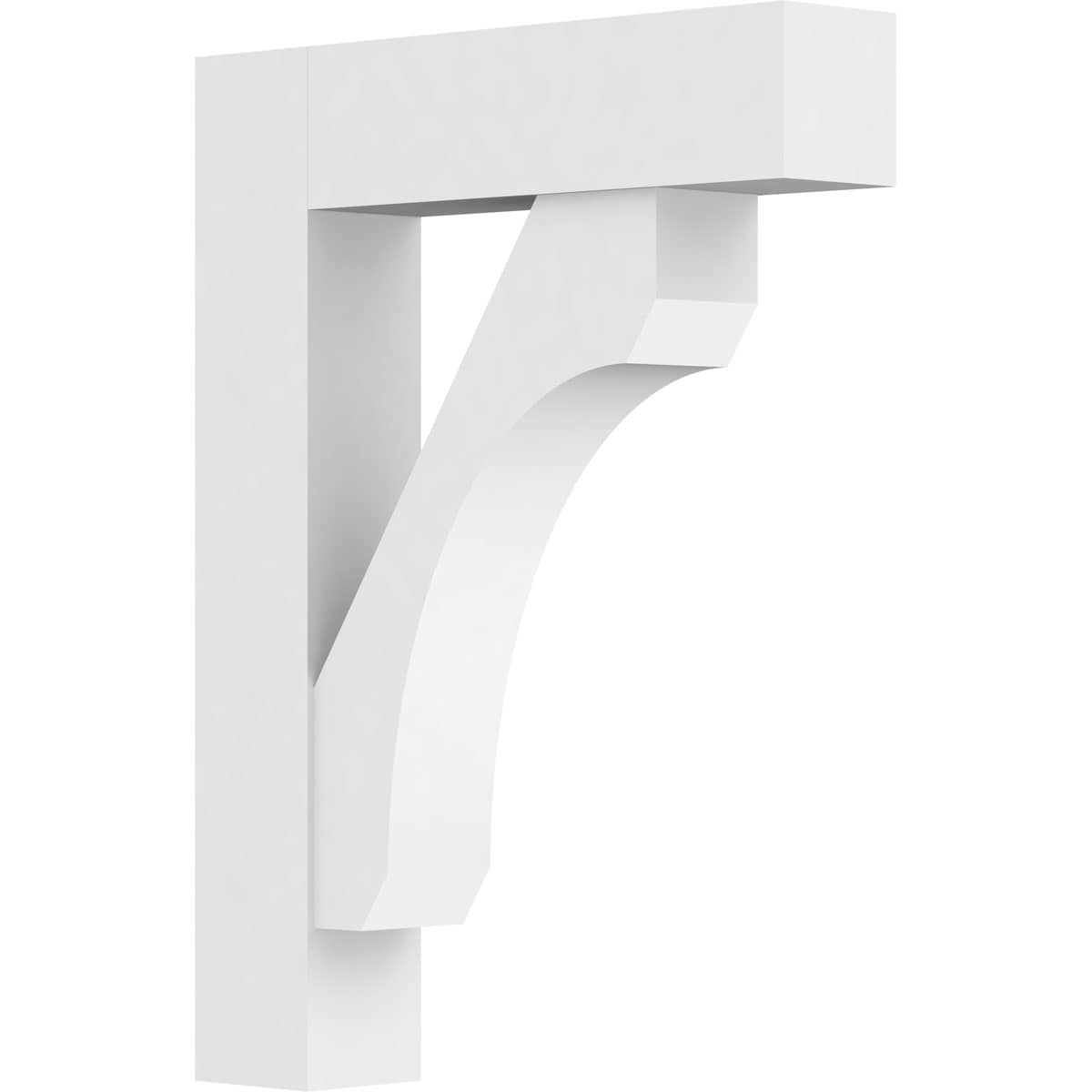 Ekena Millwork BKTP05X24X32LEC05 Standard Legacy 5-in x 24-in x 32-in White PVC Standard bracket