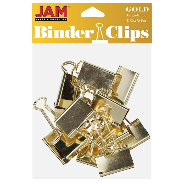 JAM Paper 1.6-in Gold Safety Pin/Clip (12-Pack) in the Specialty Fasteners  & Fastener Kits department at