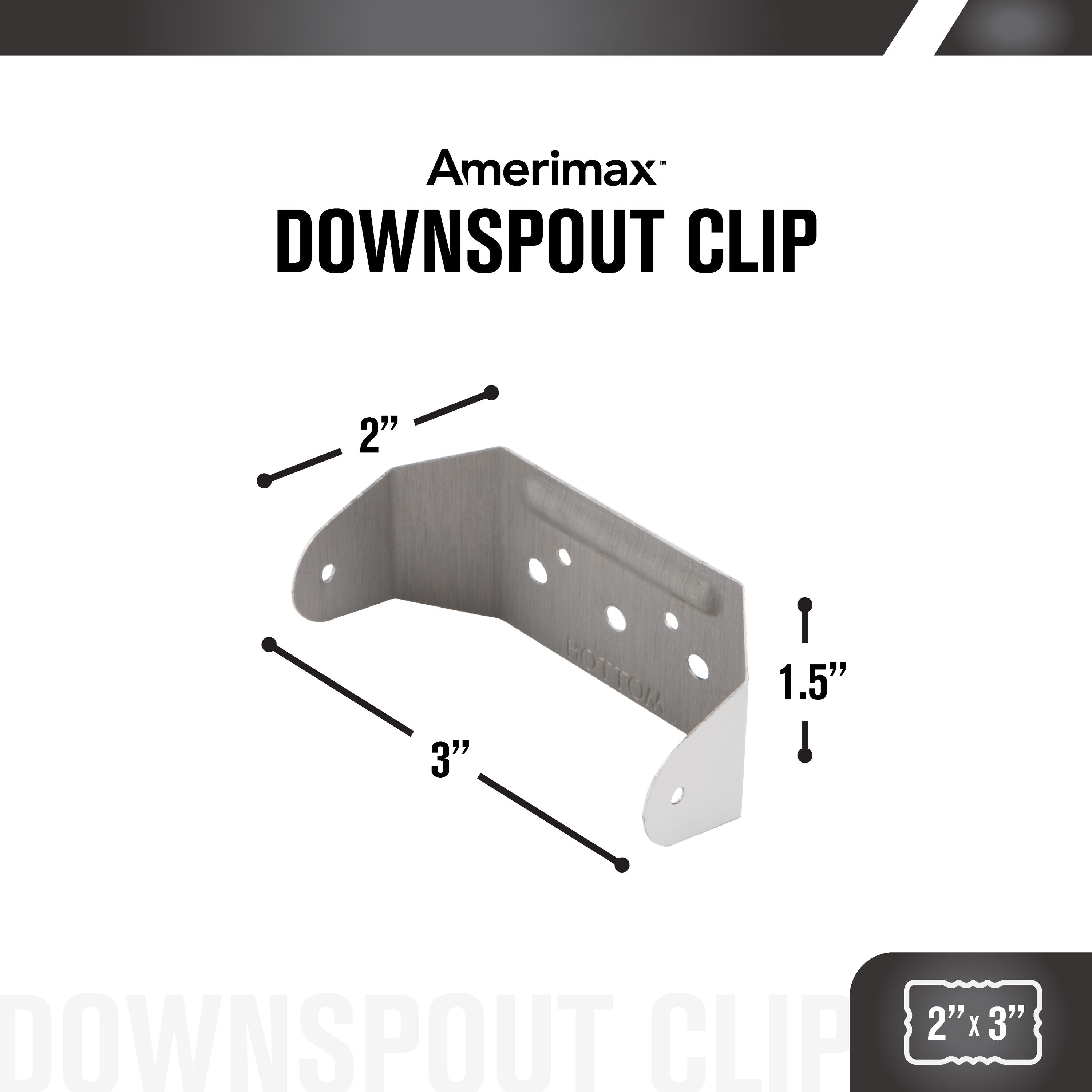 Amerimax 3PC30W50UHP Downspout-Components - View #3