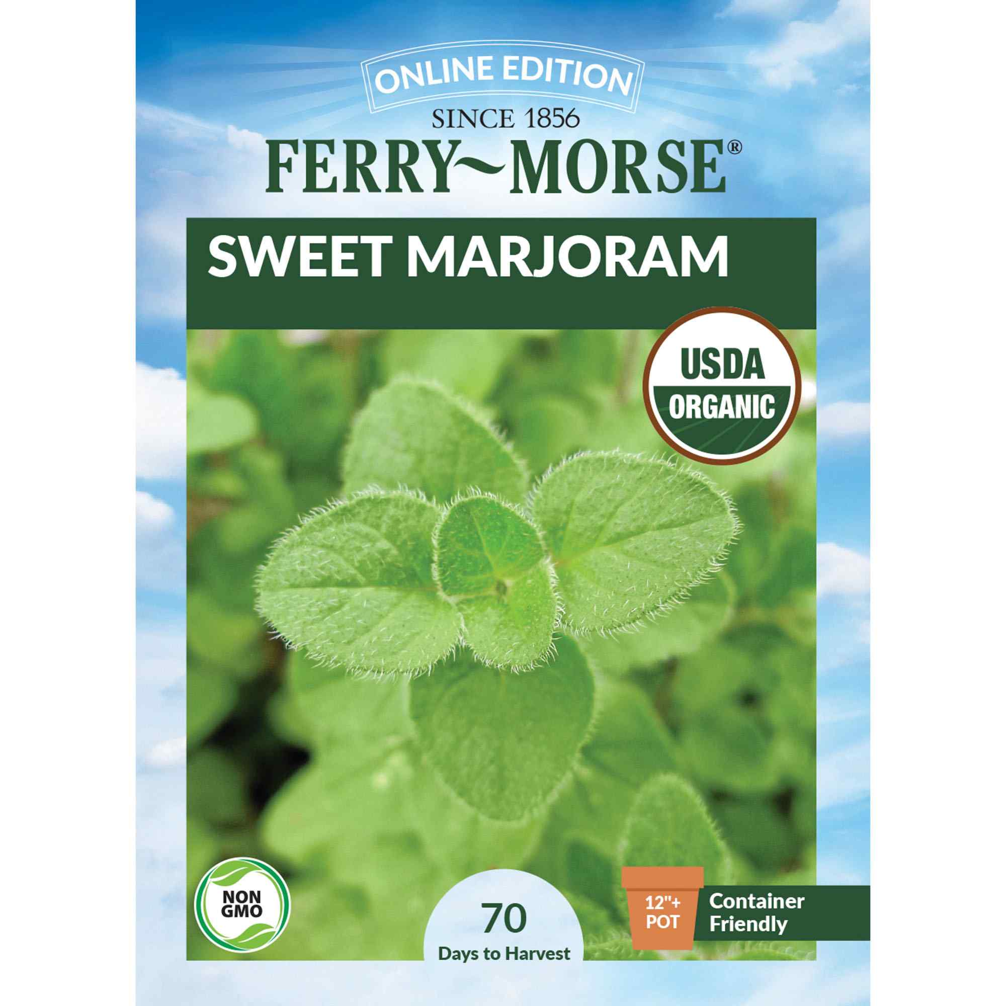 Ferry-Morse LC25.0916 Organic Marjoram Seeds 300 Milligram(s)