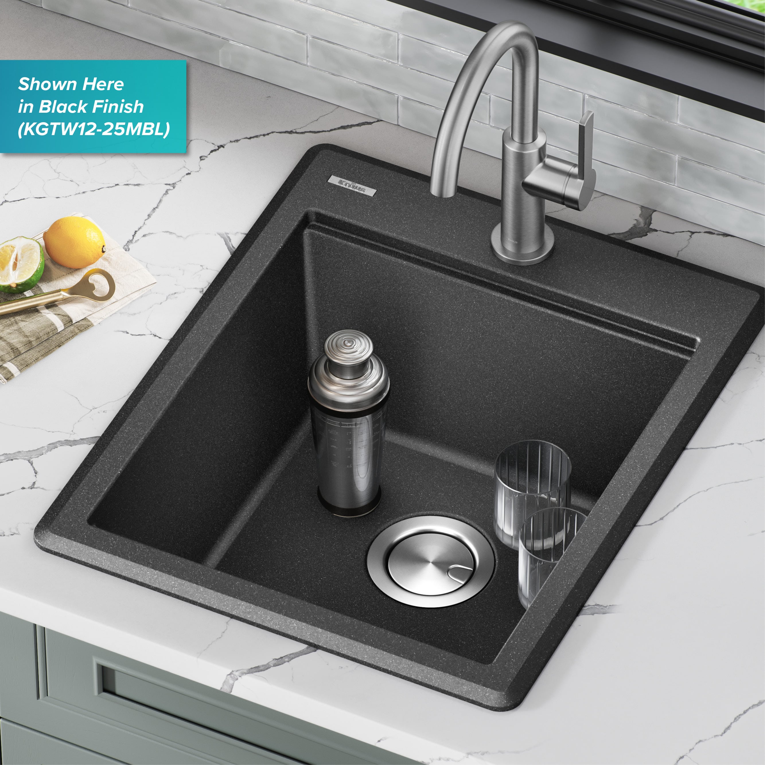 Kraus KGTW12-18WH Bar-Prep-Sinks - View #11