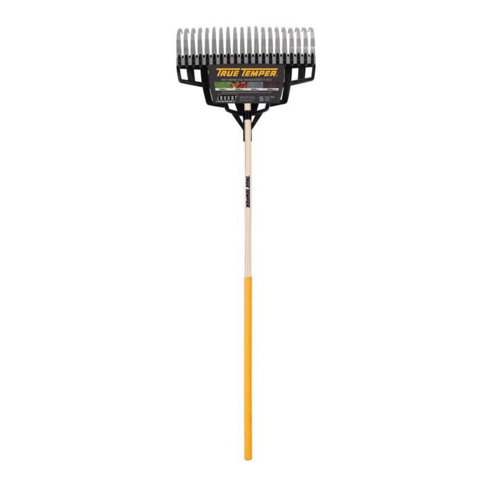 True Temper  54 in Wood Handle Steel Lawn Rake 20 in Head