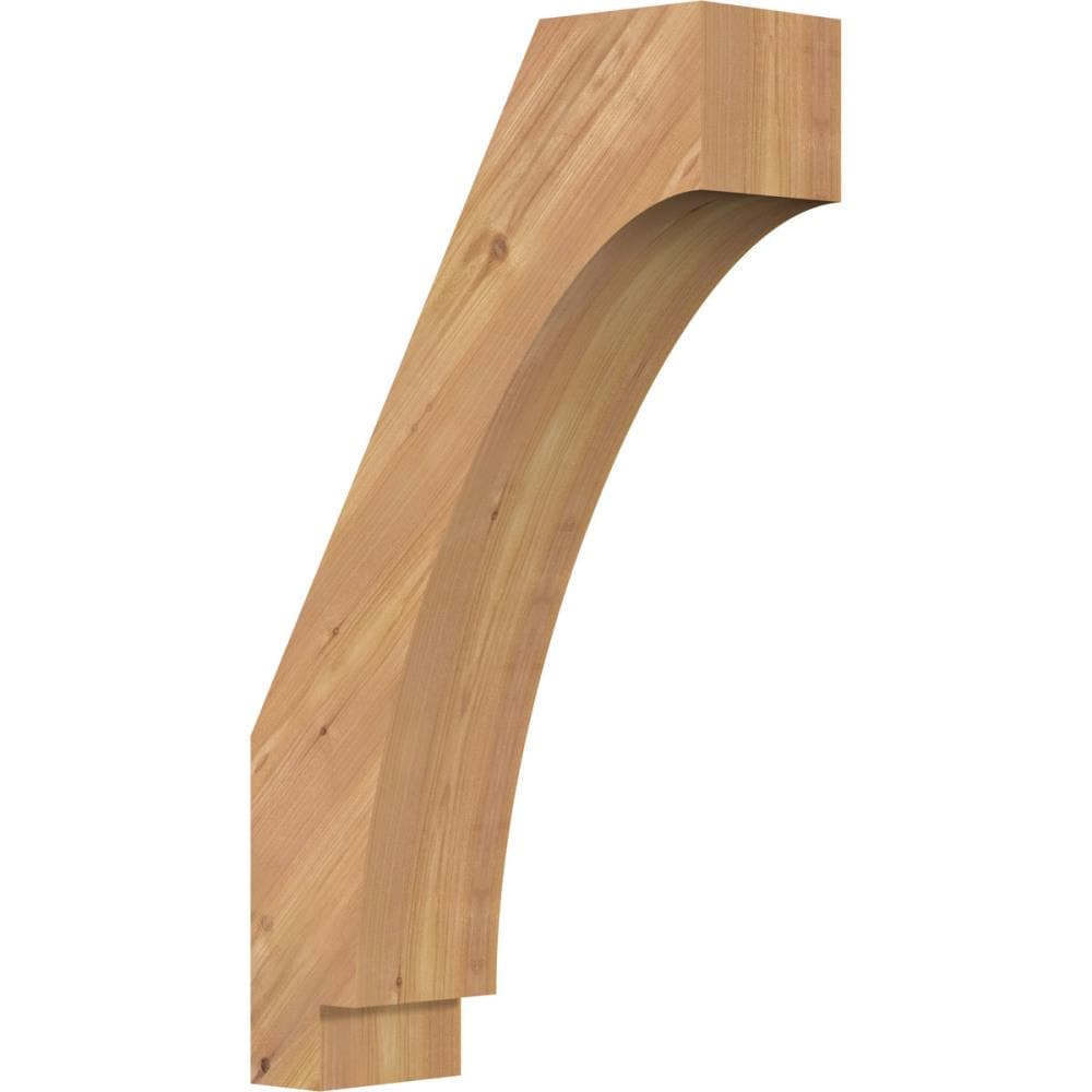 Ekena Millwork BRC06X16X28IMP00SWR 5-1/2-in x 16-in x 28-in Western Red Cedar Unfinished Wood Imperial Smooth Knee Brace