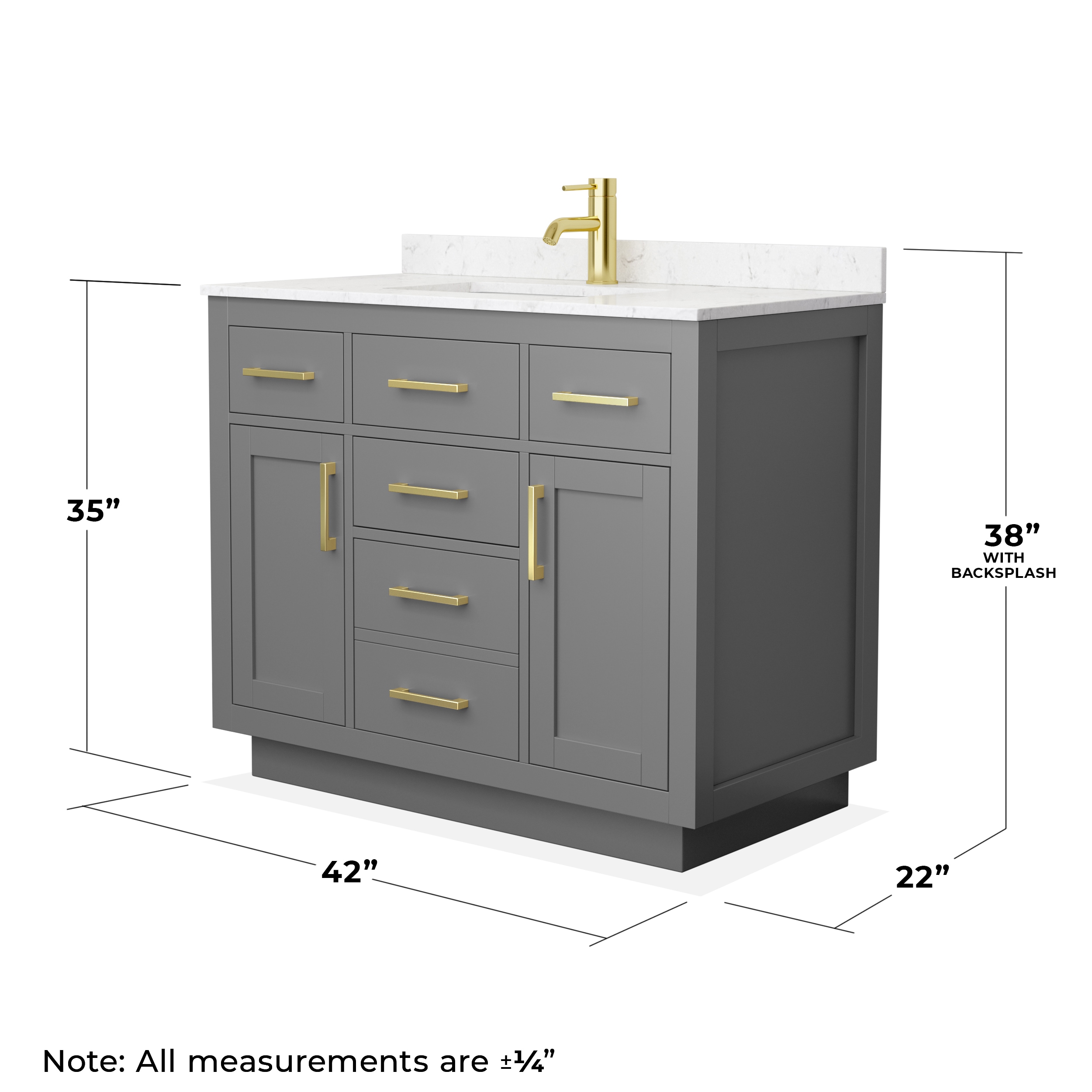 Wyndham Collection WCG262642SGGCCUNSMXX Bath-Vanity-Combo - View #4