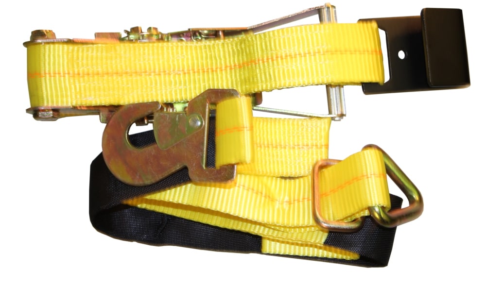 Carry-On Trailer 8 FT x 2 IN Heavy Duty Polyester Tie Down Strap - 6000 lbs  Working Load Limit - Snap Hook and Flat Hook - Yellow in the Tie Downs  department at