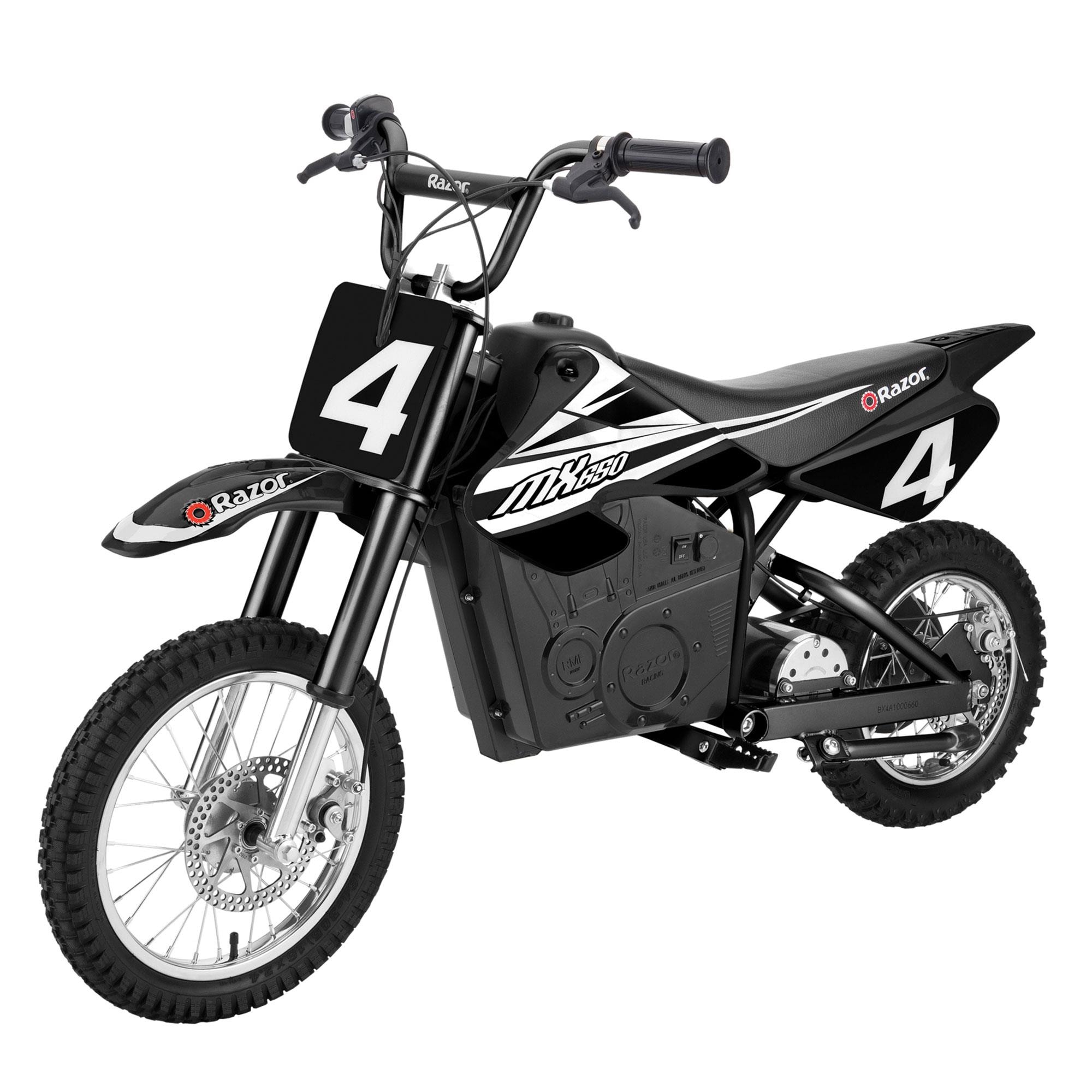 Mx650 Dirt Rocket High-torque Electric Motocross Dirt Bike, 17-MPH, Black | - Razor 70706
