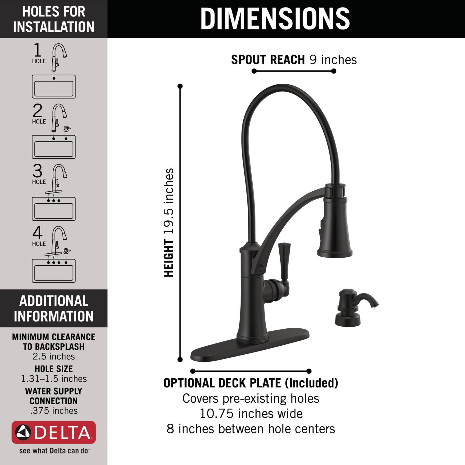 Delta 19744Z-BLSD-DST Kitchen-Faucets - View #4