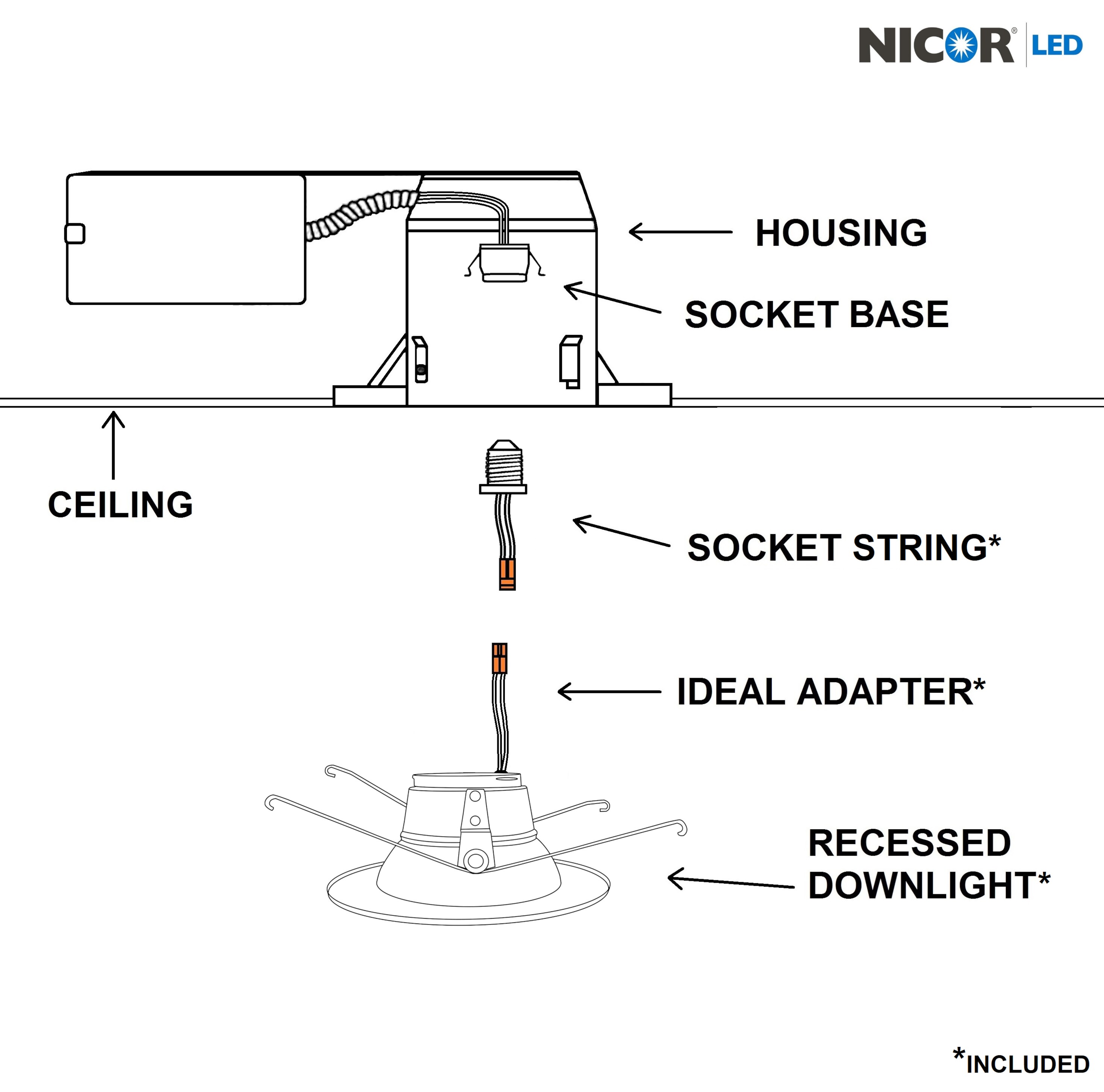 Nicor Lighting DLR565121203KOB Led-Retrofit-Downlight - View #12