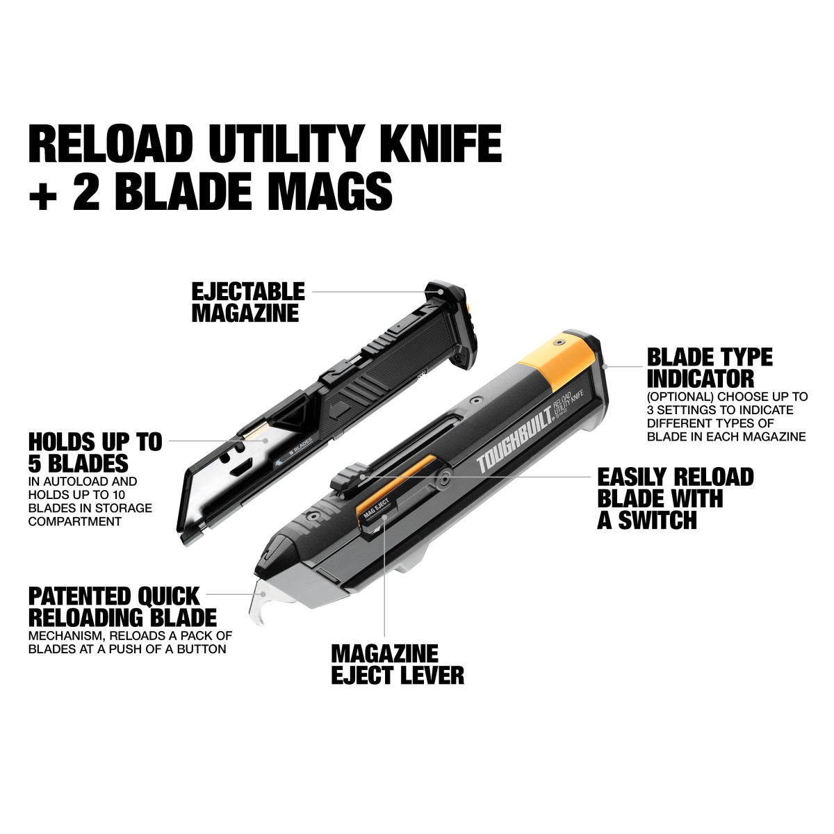 Toughbuilt Utility Knife Blade (30 Count) - Bender Lumber Co.