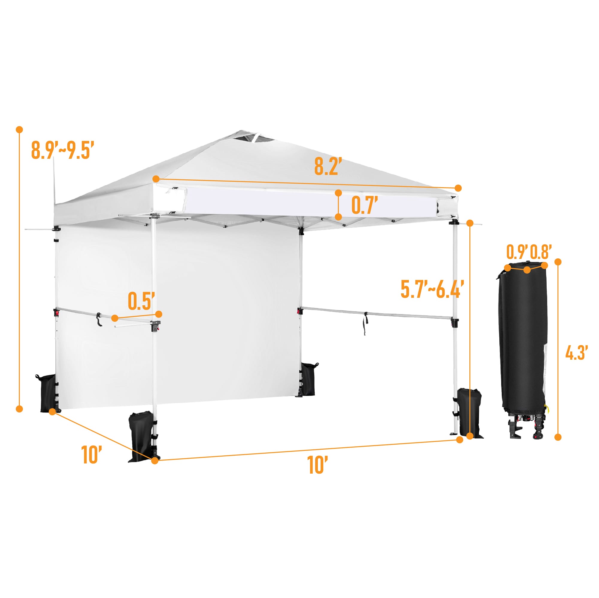 WELLFOR TDJ10846WH Canopies-Sl - View #5
