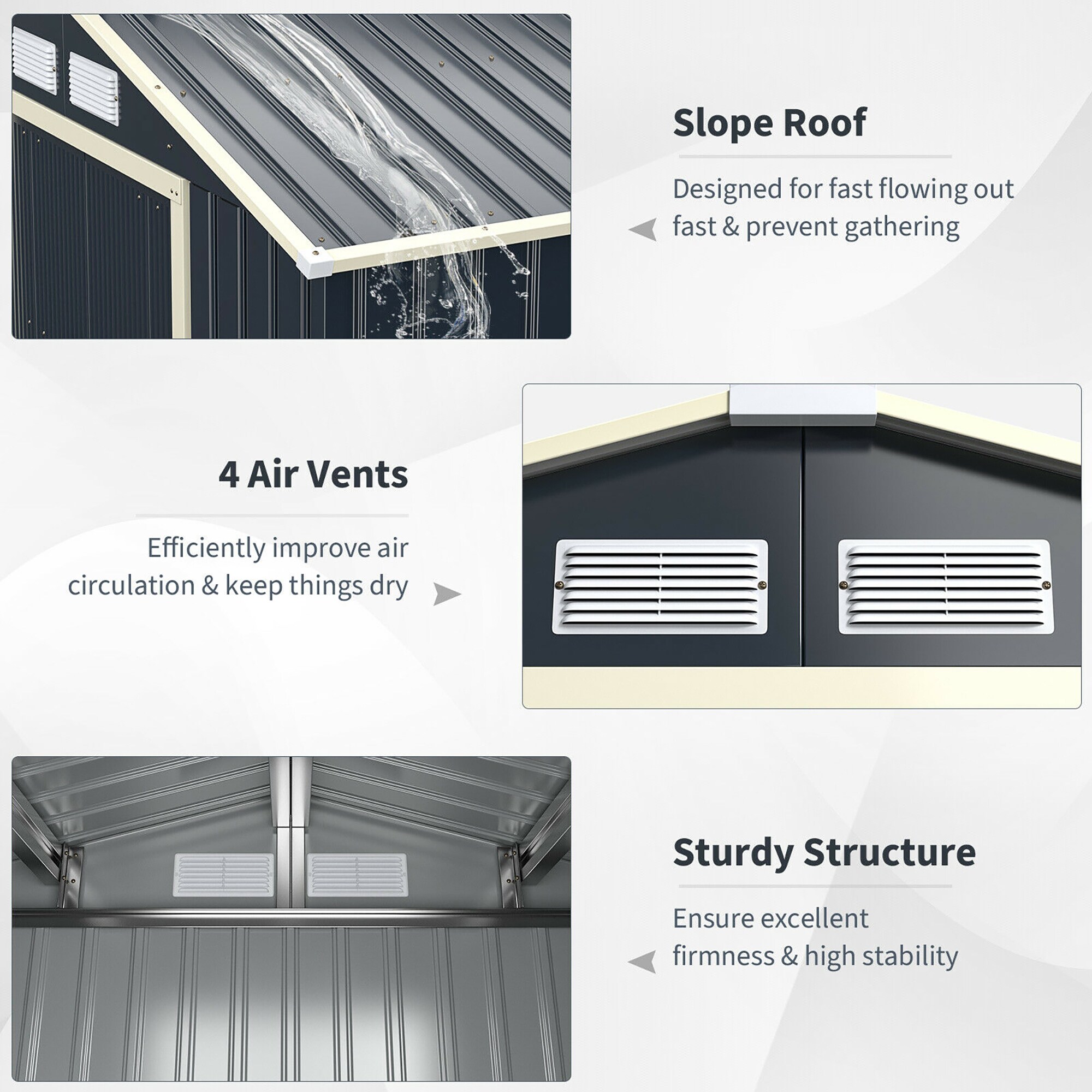 Forclover FLHY-31+ Metal-Storage-Buildings-Sheds - View #3