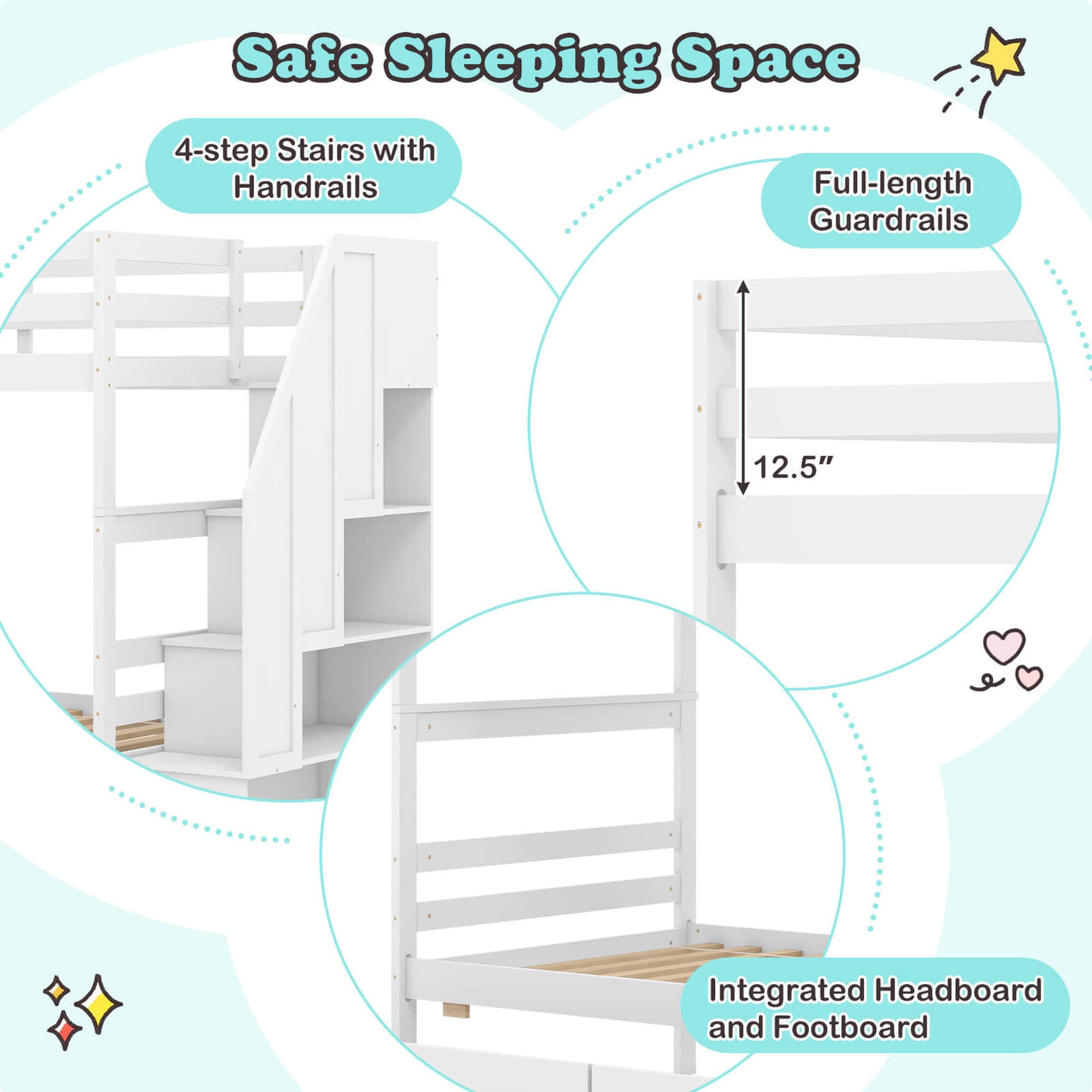 Costway HCST04546 Bunk-Beds - View #7