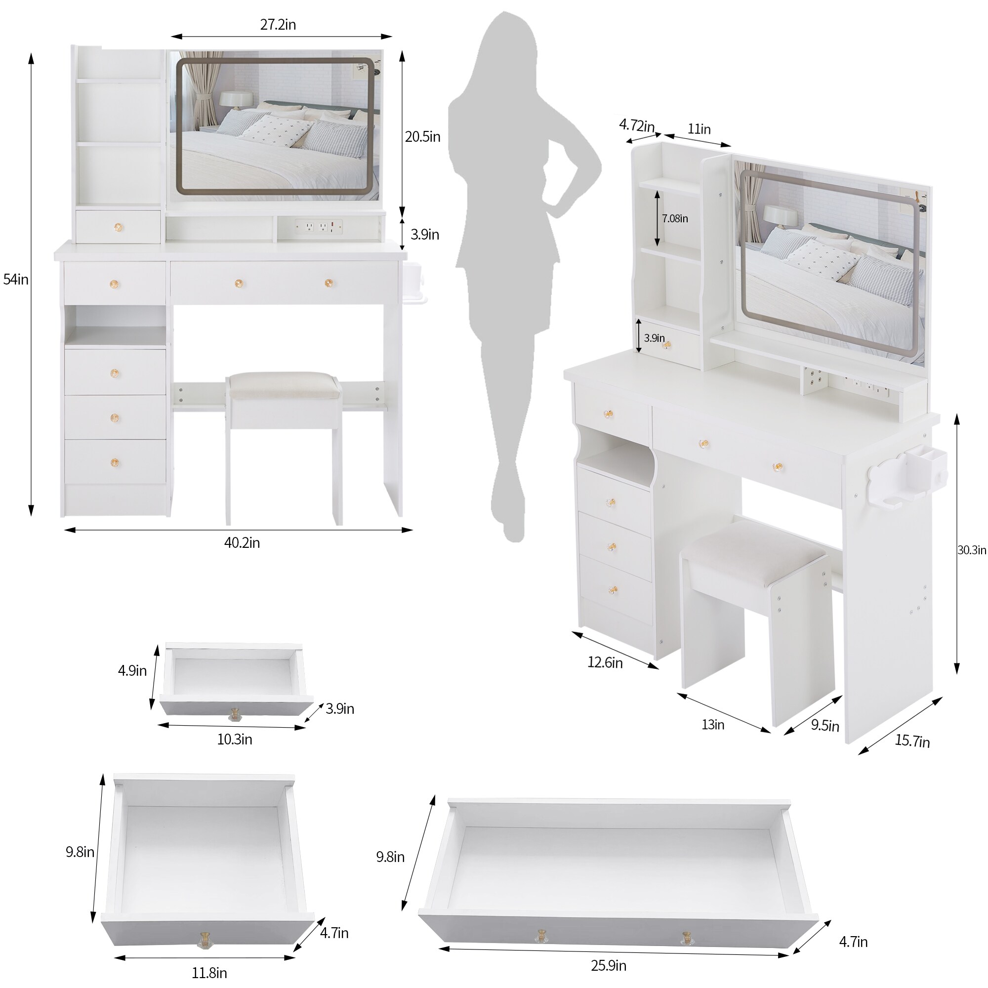 Flynama L-P230832 Bedroom-Vanities - View #3