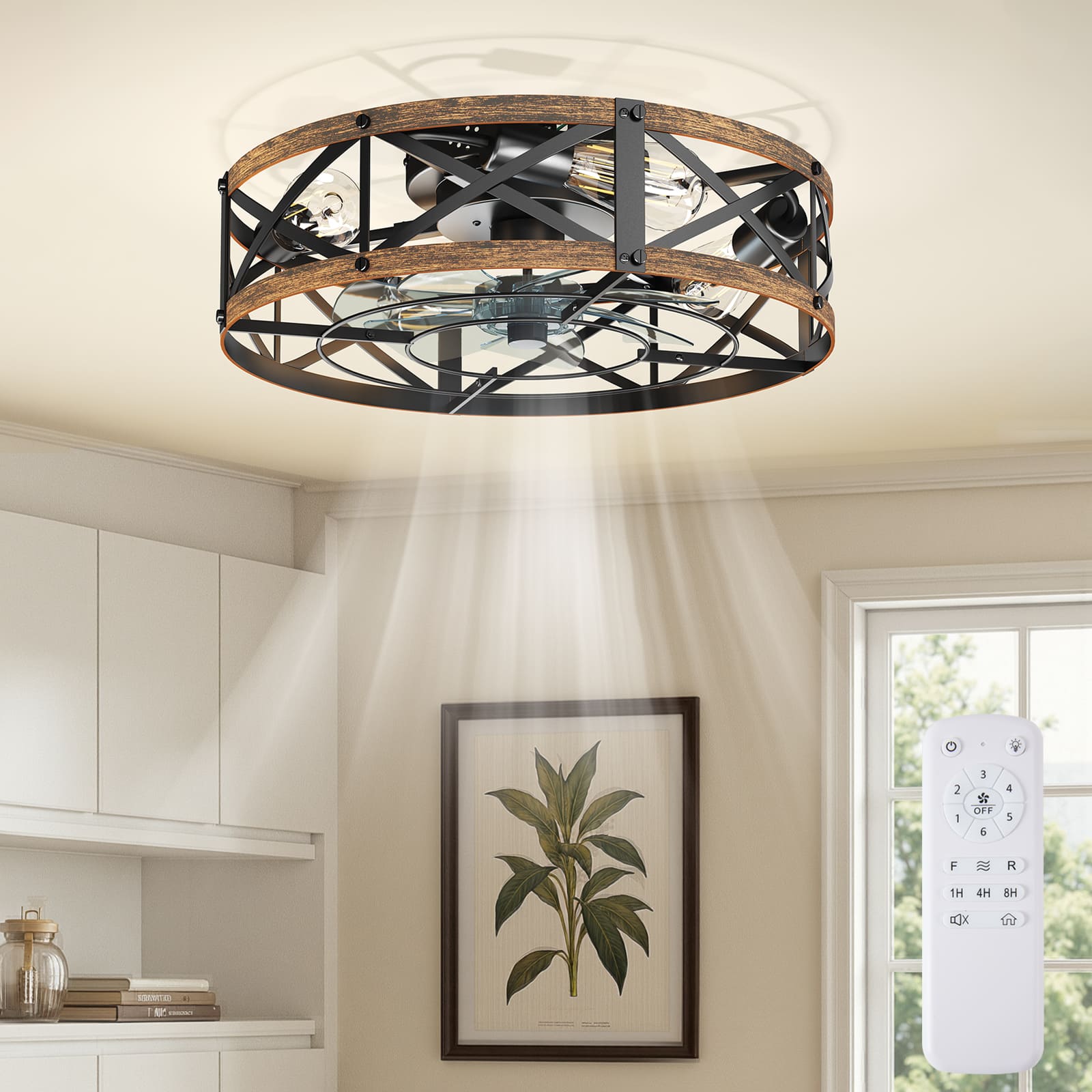 Sweetcrispy L-AC-DSV4NDS-19GD Ceiling-Fans - View #2