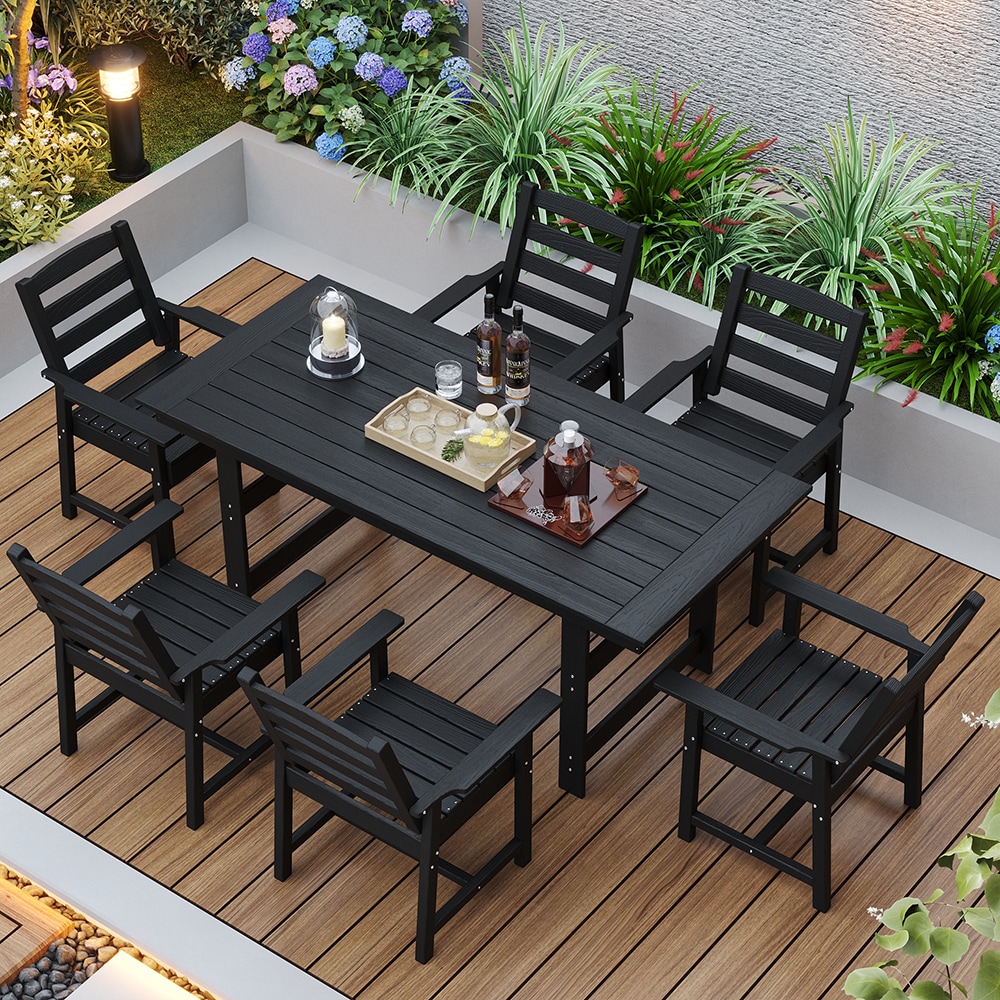 Homsee V-KF510001+02X3B Patio-Dining-Sets - View #3
