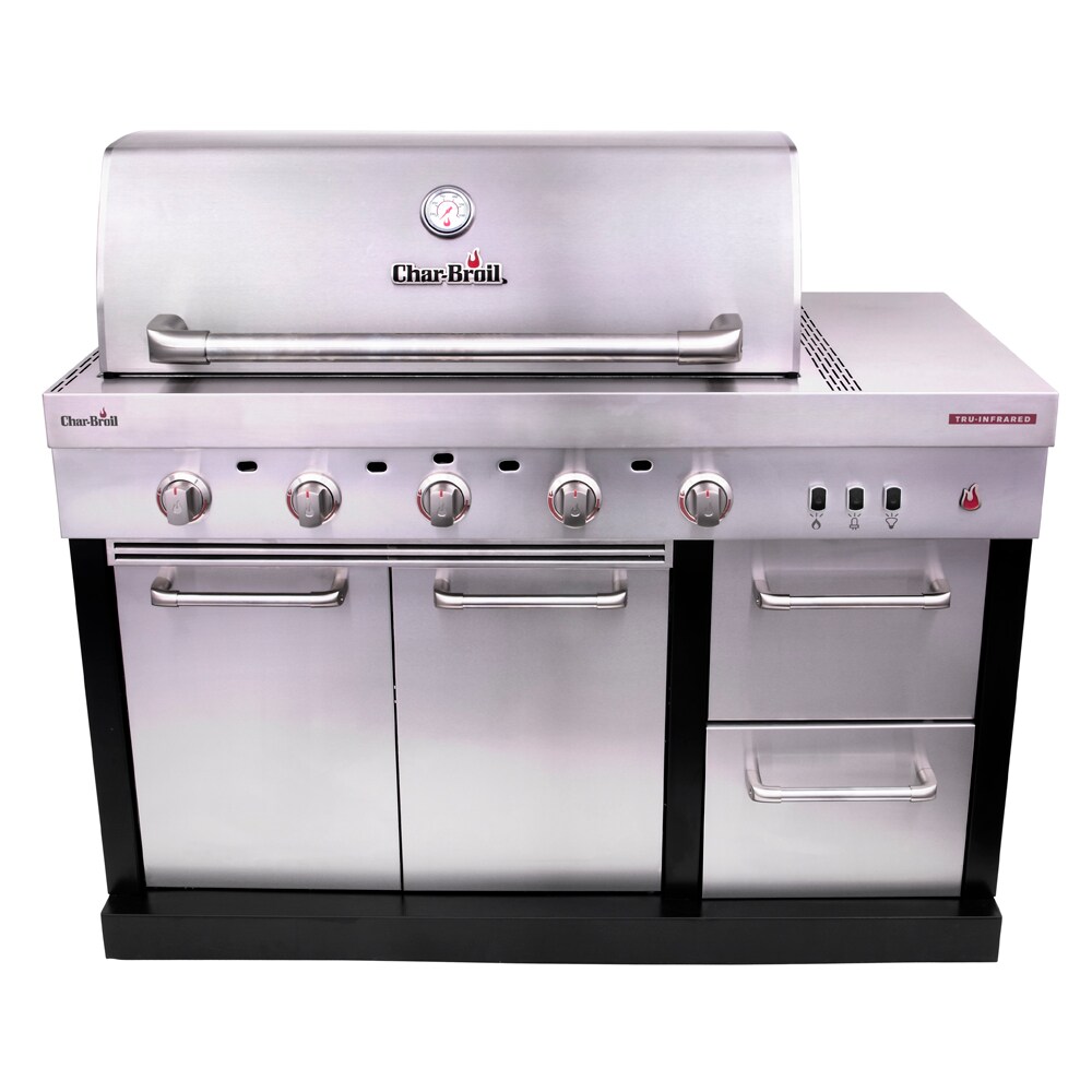 Charbroil Medallion 52.5-in W x 26.5-in D x 47.5-in H Modular Outdoor Kitchen Gas grill 5 Burners
