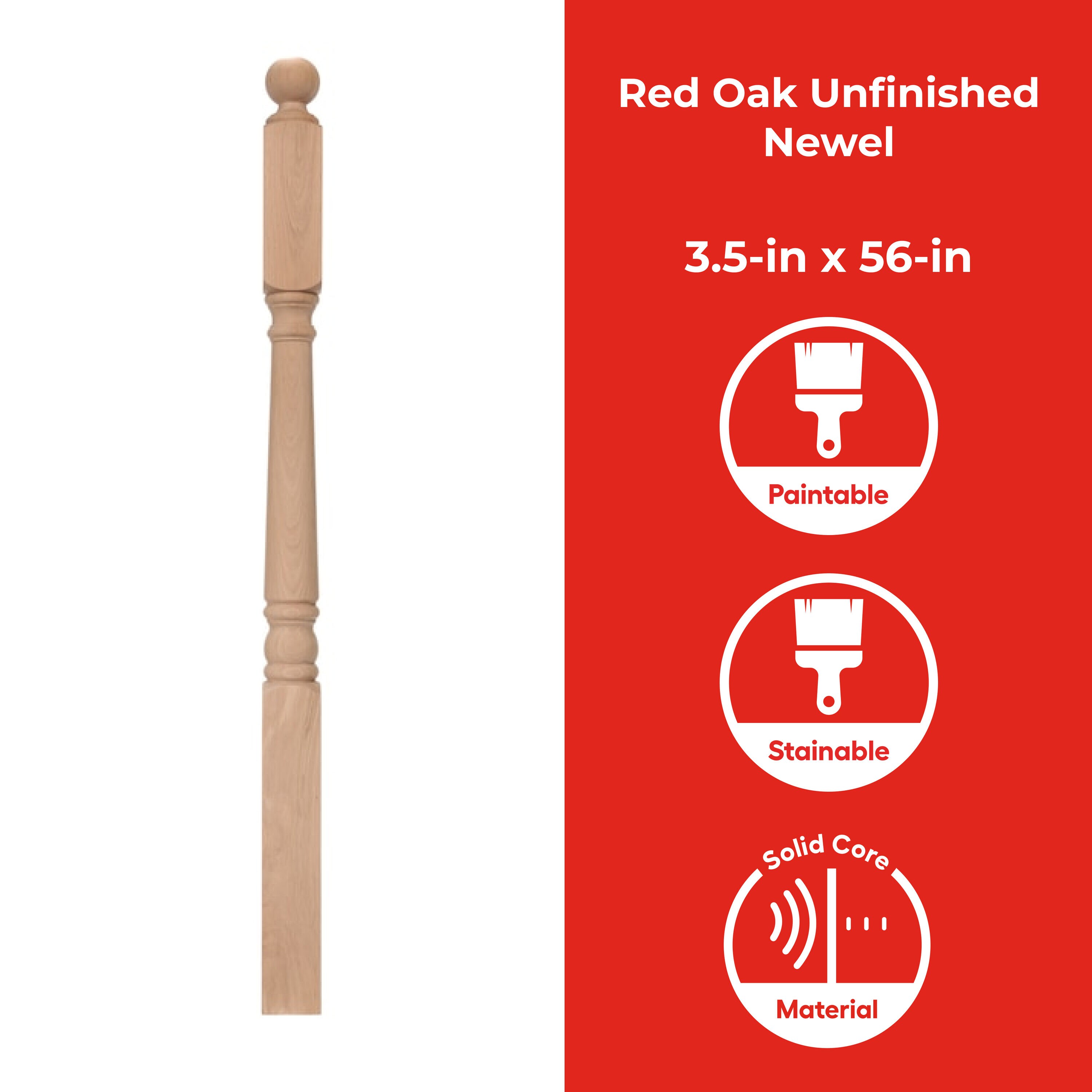 RELIABILT WG4025BT56OAK Interior-Stairpart-Newel-Posts - View #6