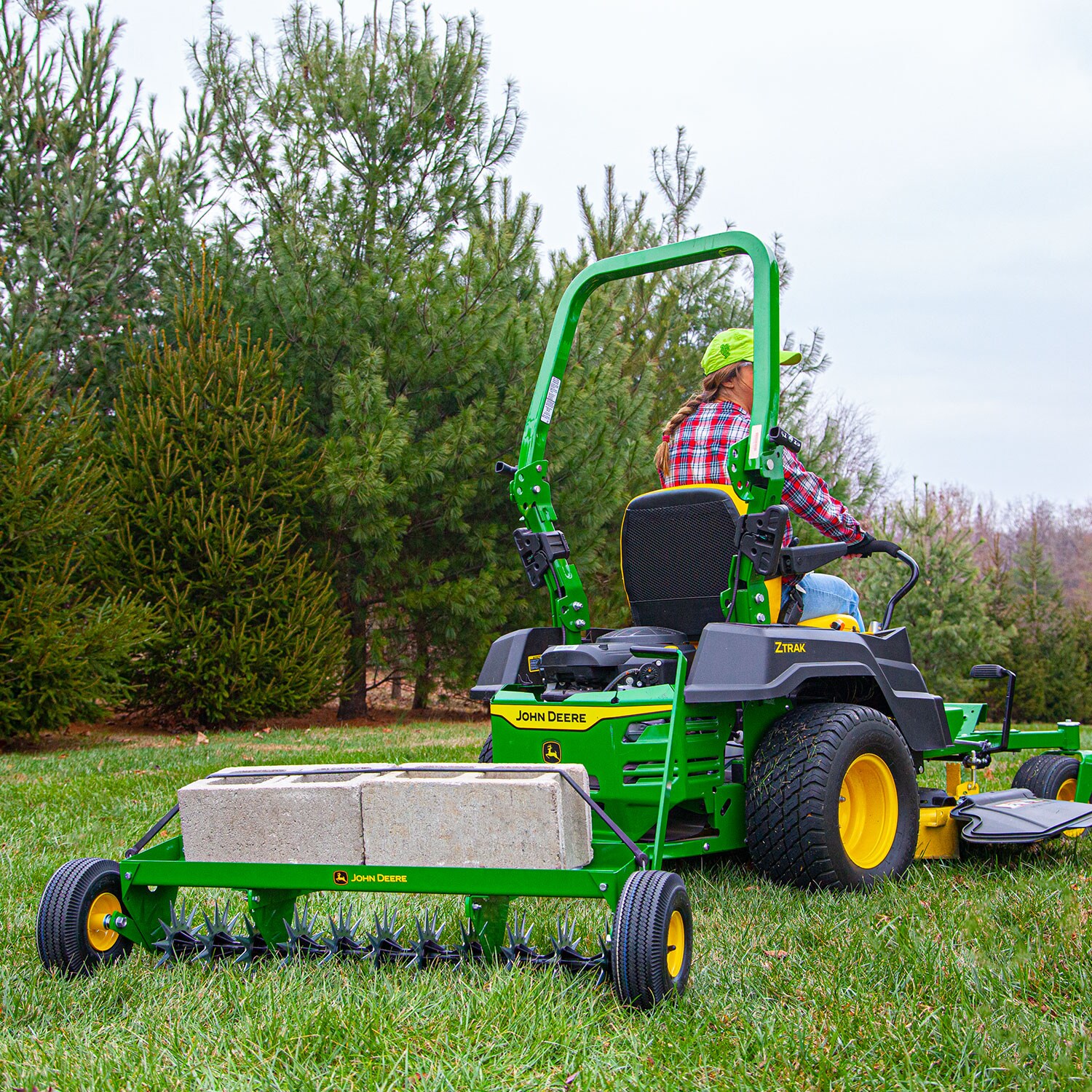 John deere store spike aerator