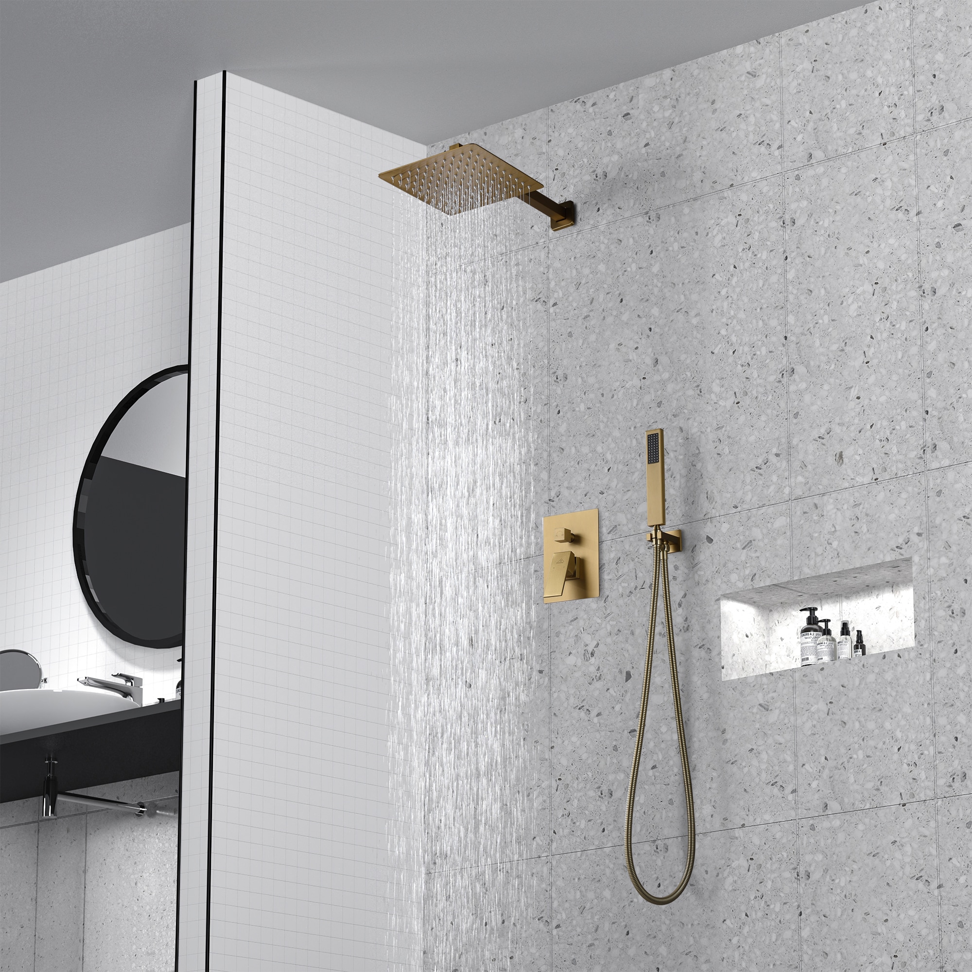 CASAINC M6066-A-10-BG Showerhead-Bar-Panels - View #3