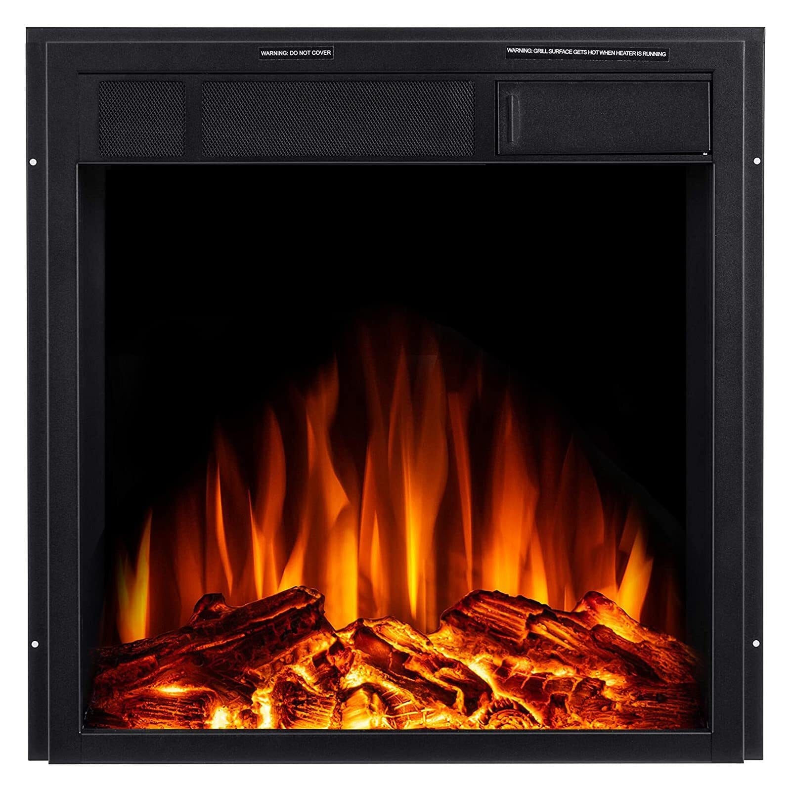 EdenDirect 23-in W x 22.4-in H Black Electric Fireplace Insert