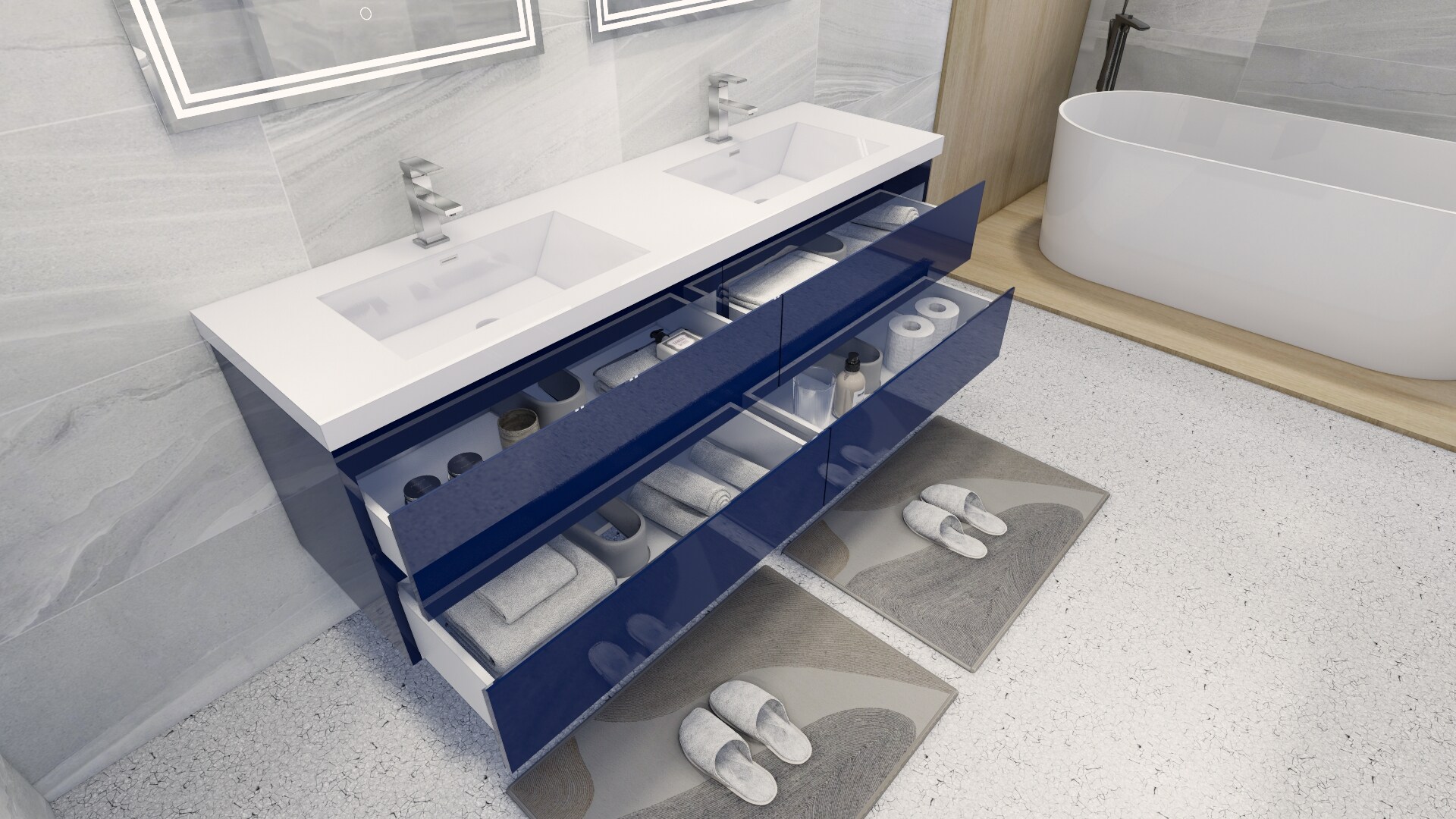 Moreno Bath MOB72-NB Bath-Vanity-Combo - View #8