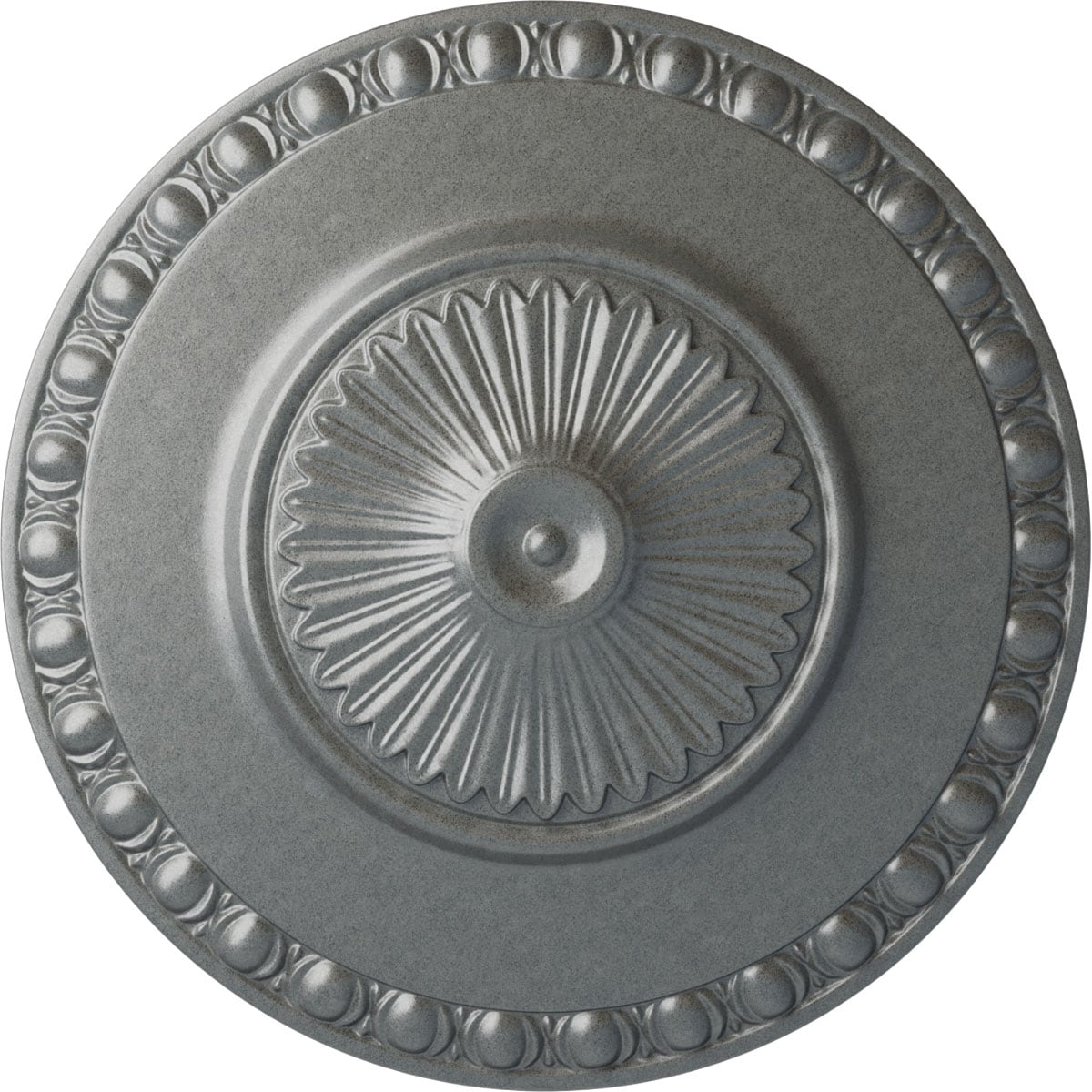 Ekena Millwork CM23LYPLS Lyon 23.5-in W x 23.5-in L Painted Platinum Polyurethane Whole Ceiling Medallion