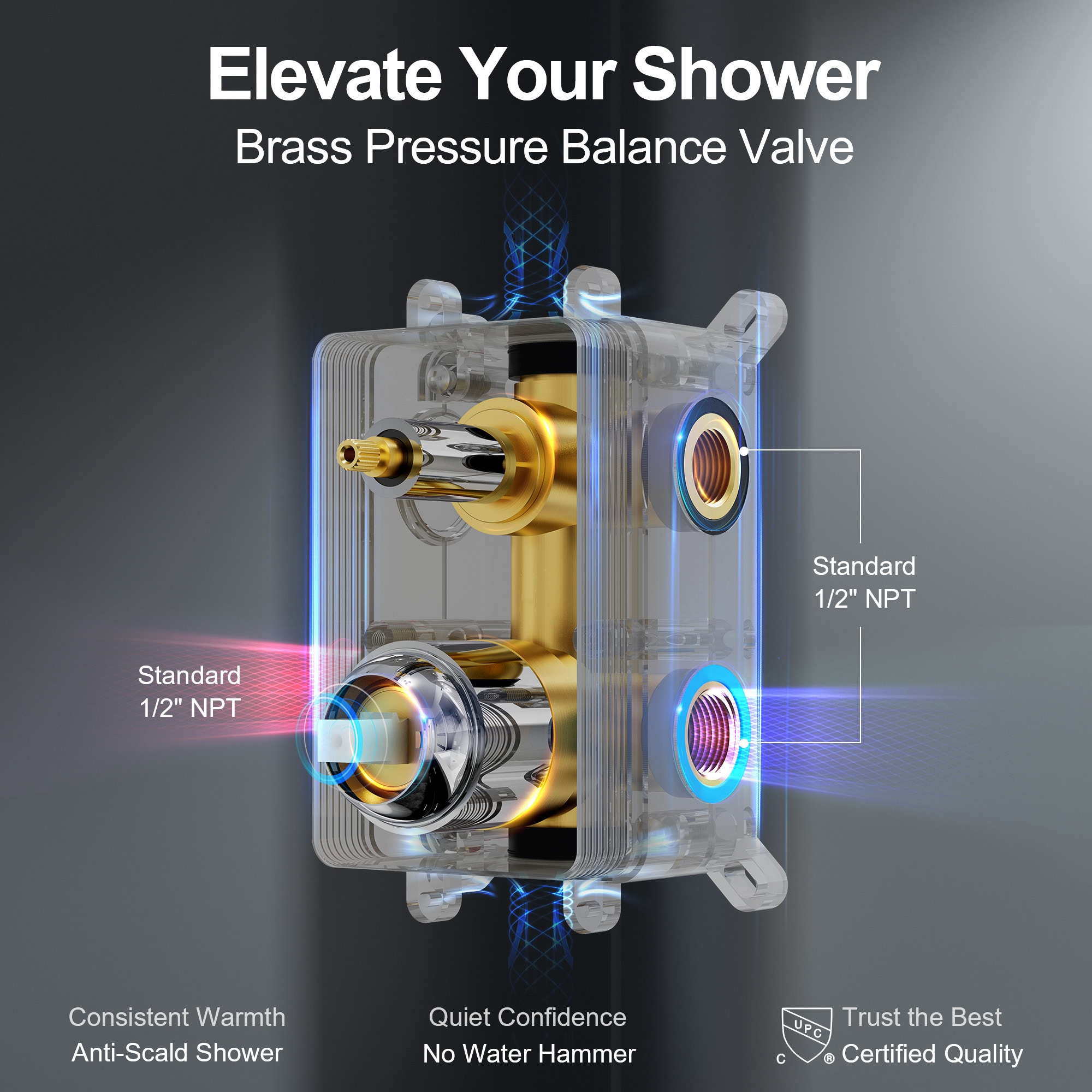 GRANDJOY SGF10GJ-10-CH22 Tub-Shower-Faucets - View #9