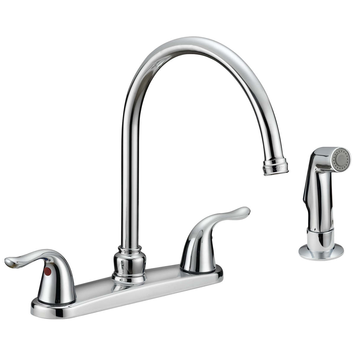 EZ-FLO Impressions Chrome Single Handle Kitchen Faucet (Deck Plate and ...