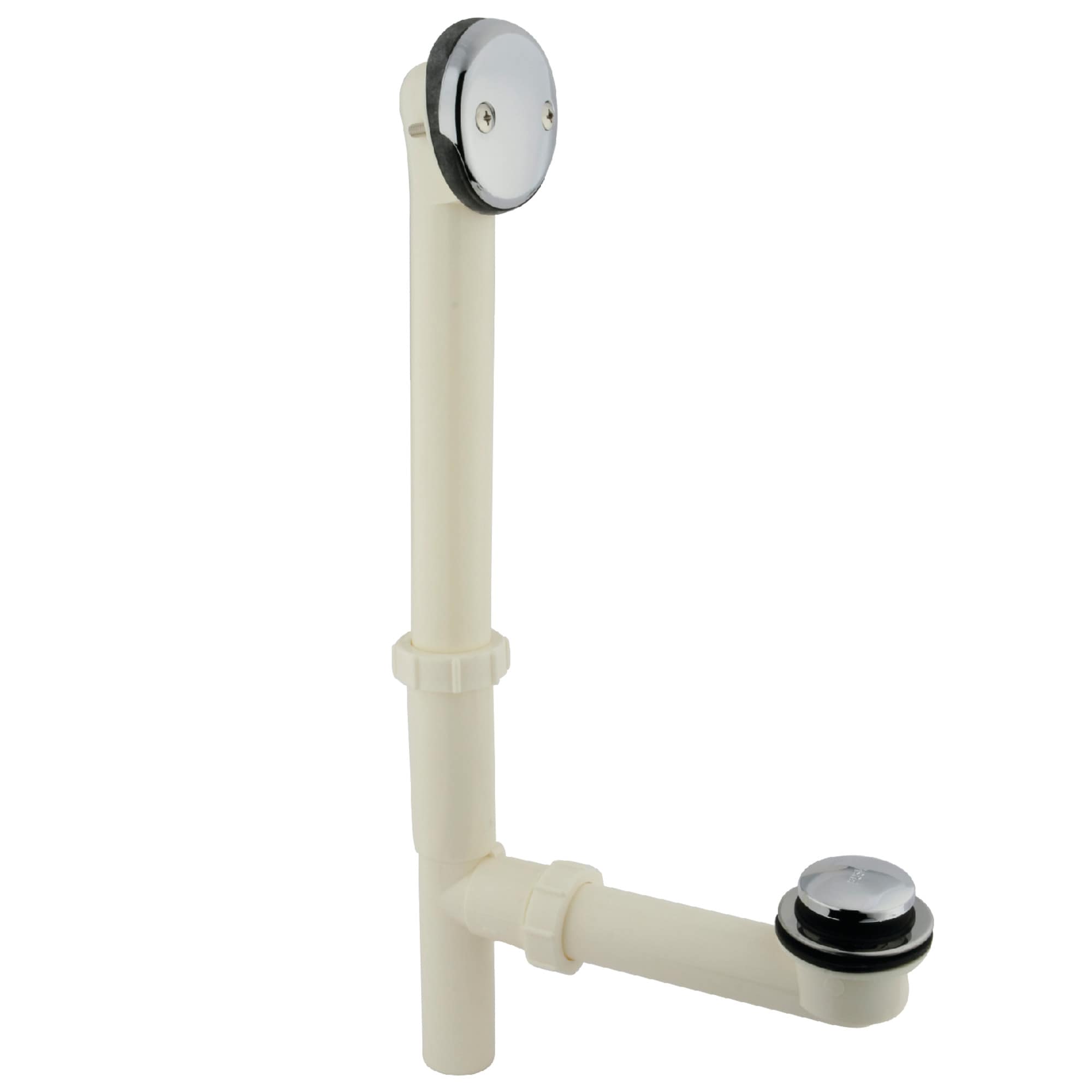 Elements of Design EDTTA2161 1-1/2-in Chrome Foot Lock Drain with Abs Pipe