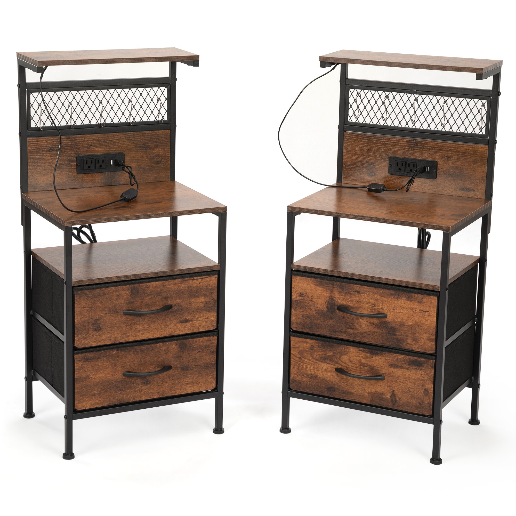 Mondawe MD-HG61S0162 Rustic Brown Nightstand