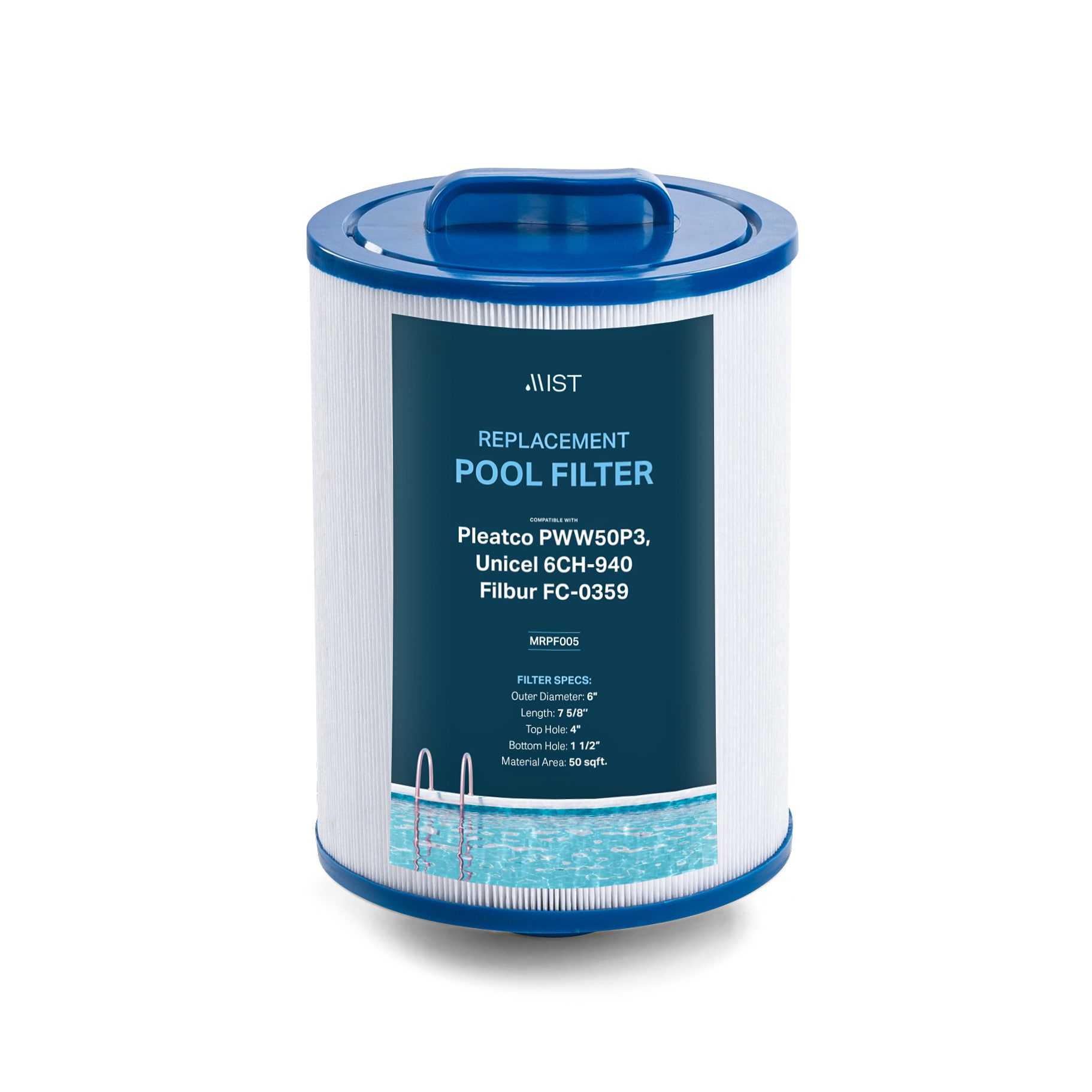 Mist MRPF005 Pleatco PWW50P3 Pool Filter Replacement Cartridge