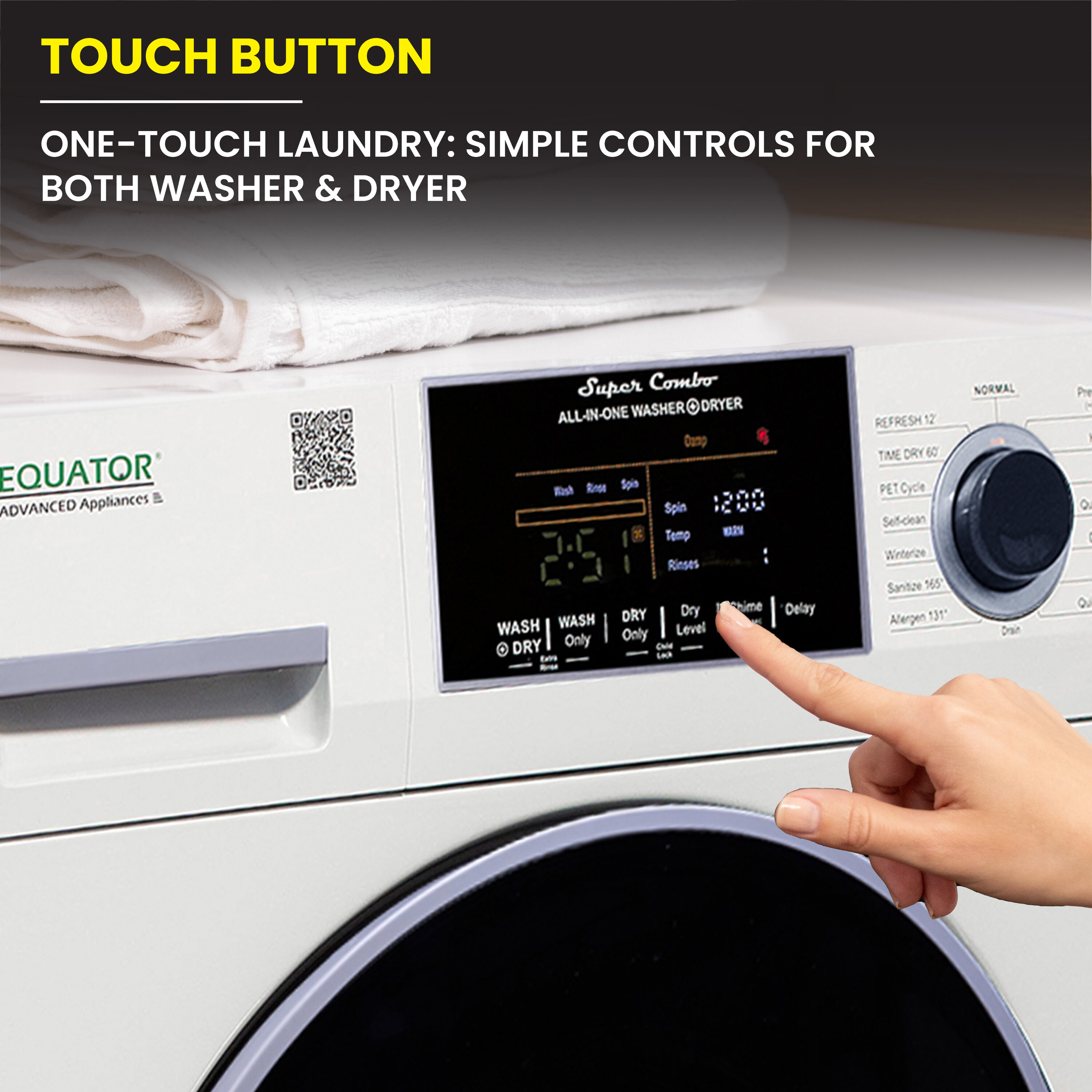 Equator Advanced Appliances EZ 4800 V WHITE Combination-Washers-Dryers - View #16