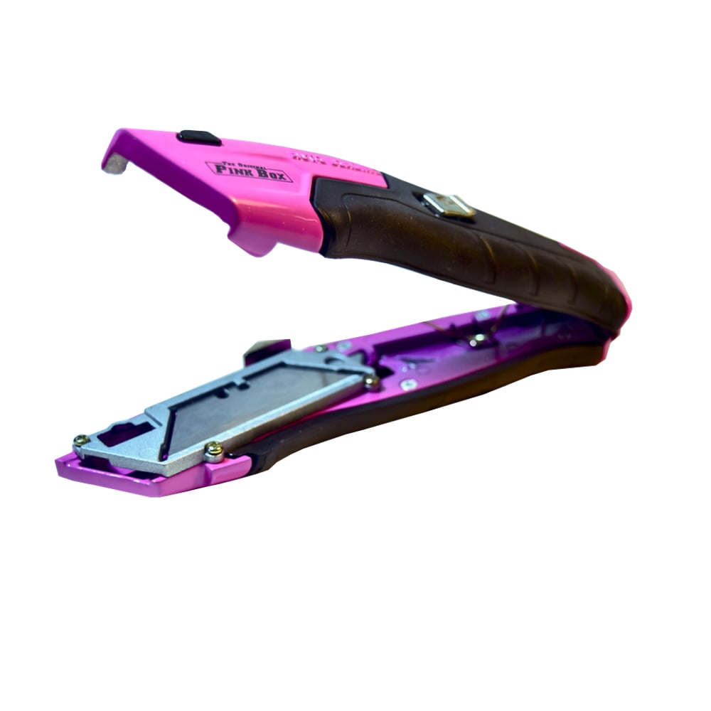 The Original Pink Box 5-Blade Retractable Utility Knife with On Tool Blade  Storage in the Utility Knives department at
