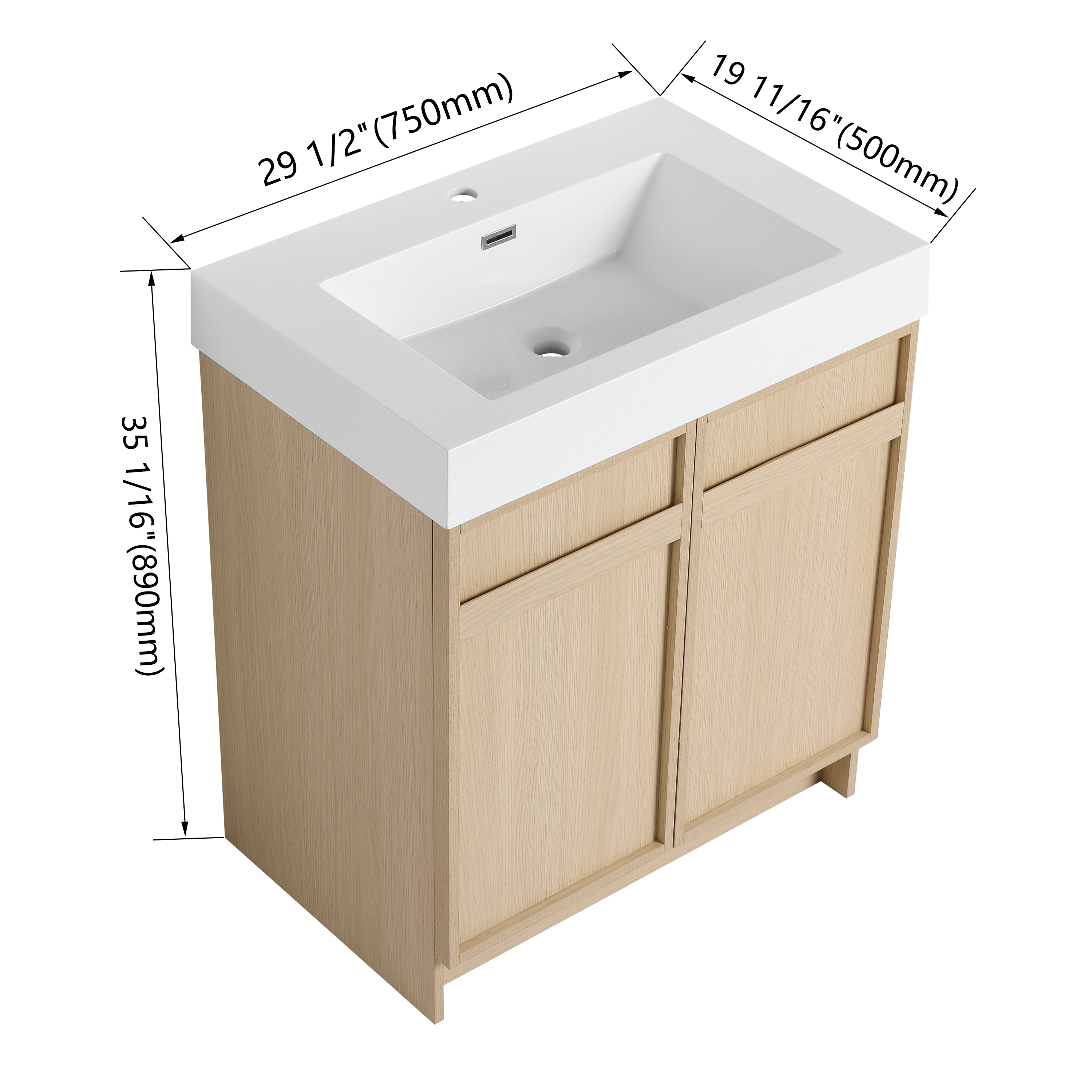 Forclover QNM-0930-CAW Bath-Vanity-Combo - View #12
