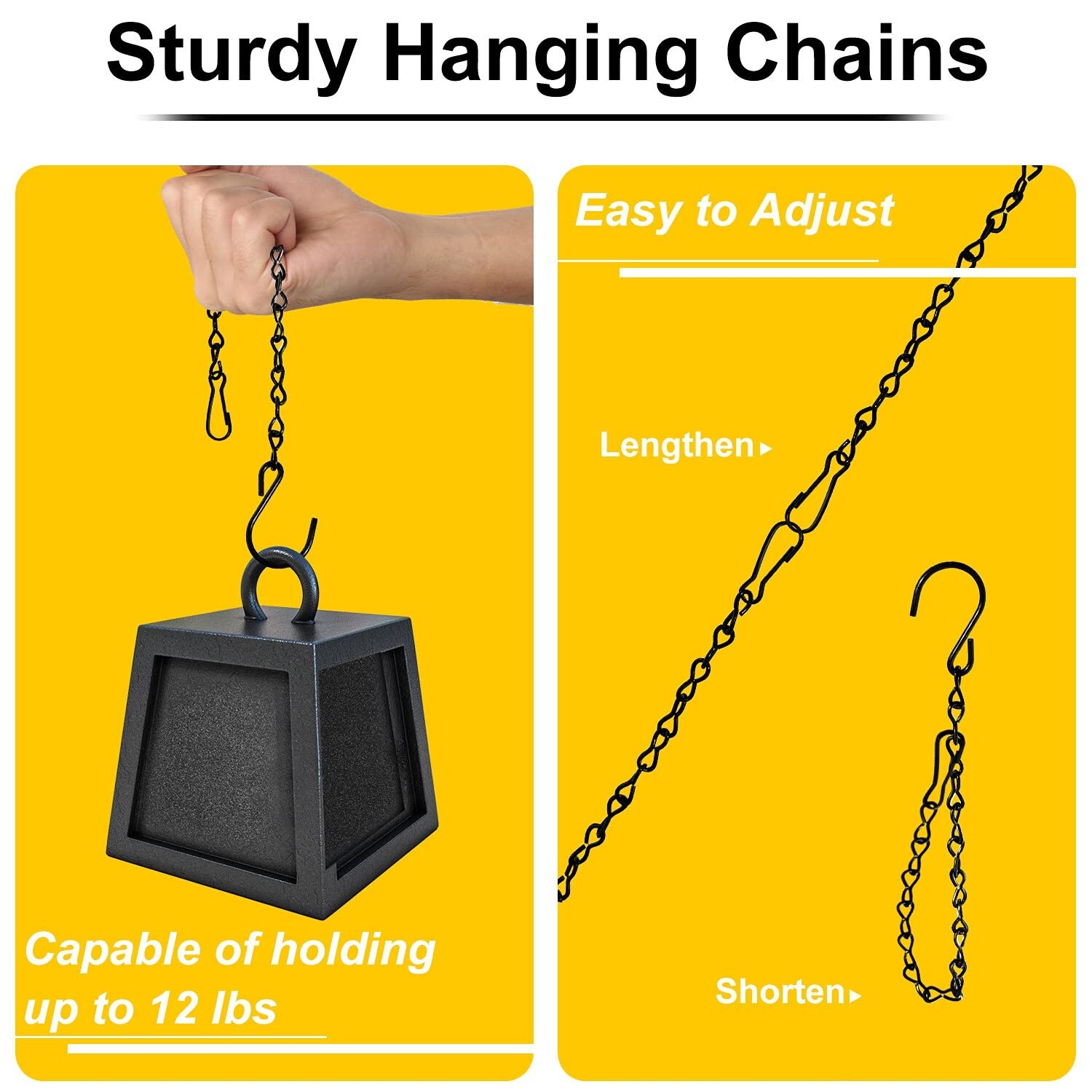Etokfoks 12 Pack 9 5 in Hanging Chain for Bird Feeders Planters ...