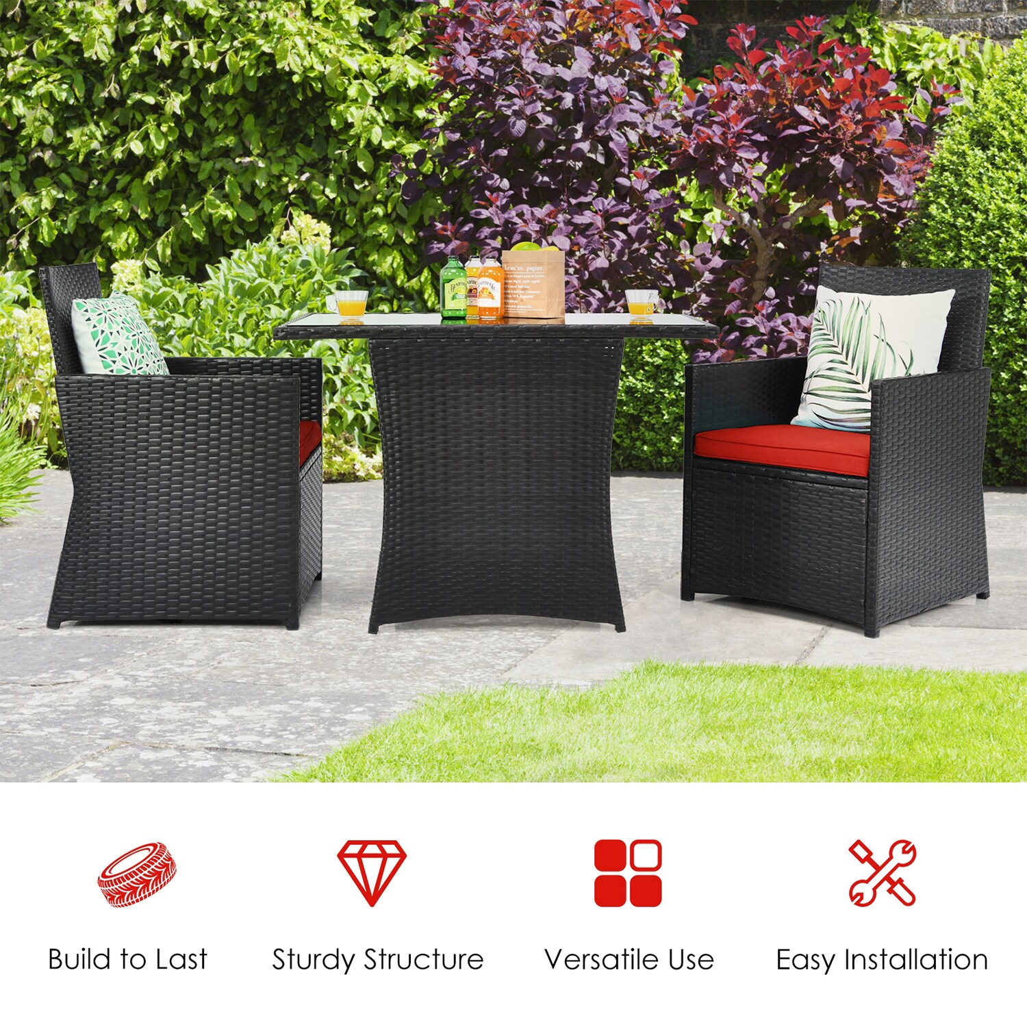 Forclover HYFE-70640 Patio-Conversation-Sets - View #8