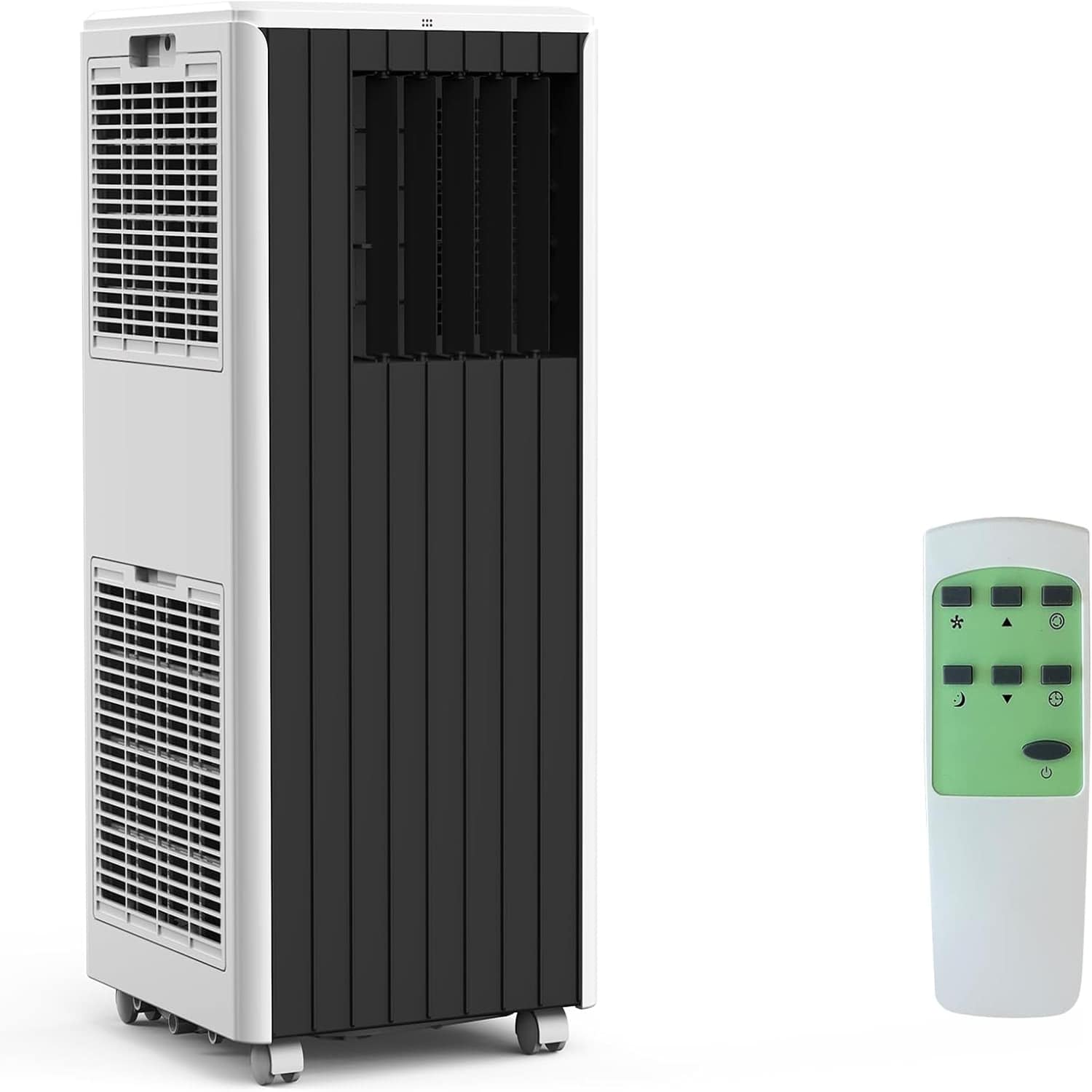 Qeetex LSHQQPHO-0XHWJFXX 5000 BTUs（8000BTU ASHRAE） Portable Air Conditioner   3 in 1  Cools 350 sq  ft   50dB Ultra Quiet  with Dehumidifier  Fan  Cooling  24 Hour Timer Mode and Remote Control  Gray